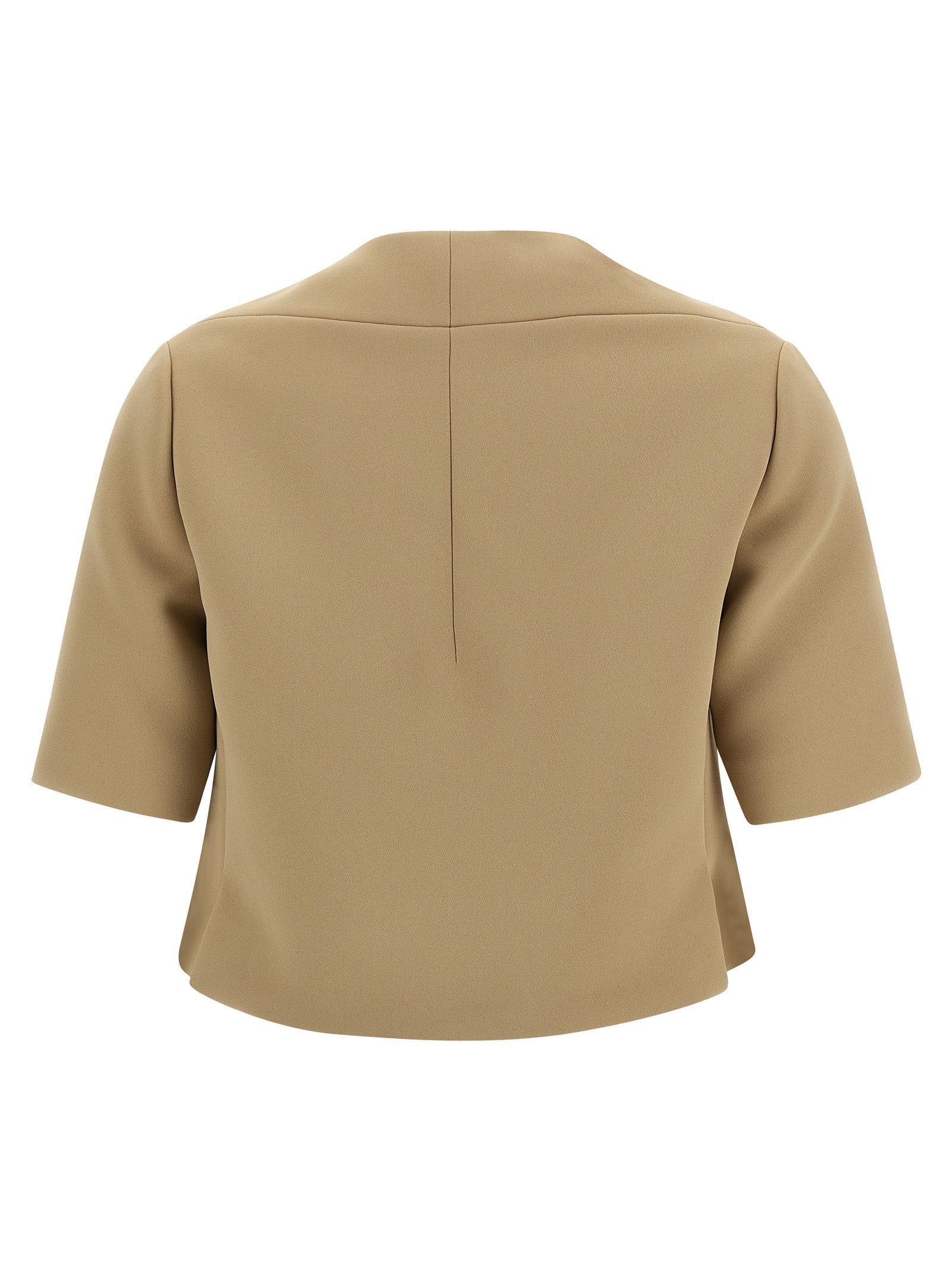 Jaqueta Khaite Franc Bege Poliéster Blazer, Roupas Completas