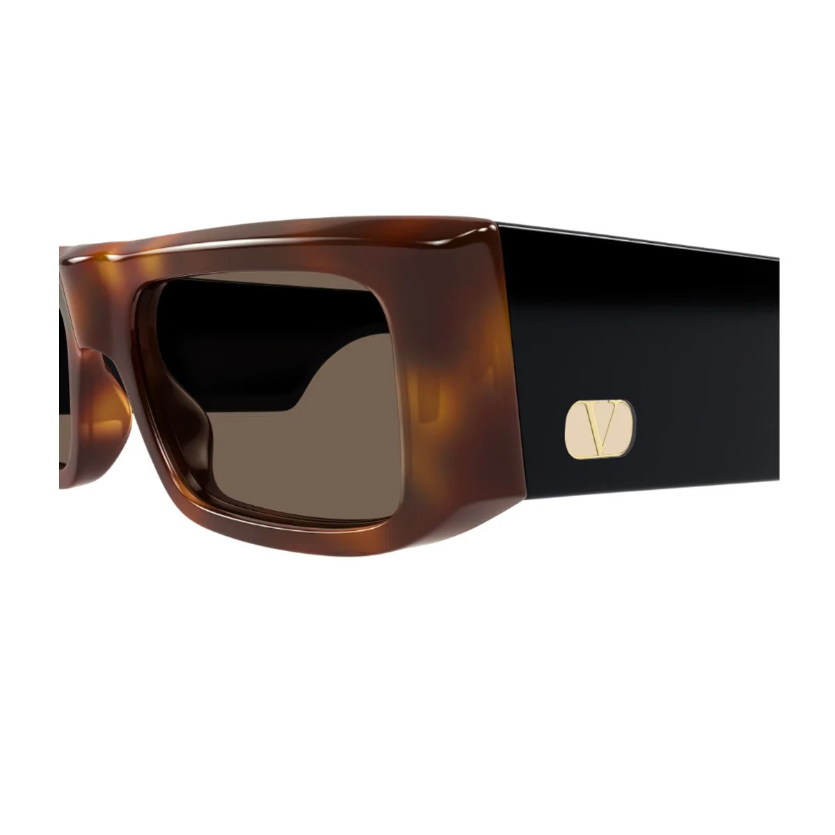 Óculos de Sol Ottica Lucciola Valentino Vg005s Linea V Logo Havana Acetato Reciclado Óculos de Sol Ottica Lucciola Valentino Vg005s Linea V Logo Havana Acetato Reciclado