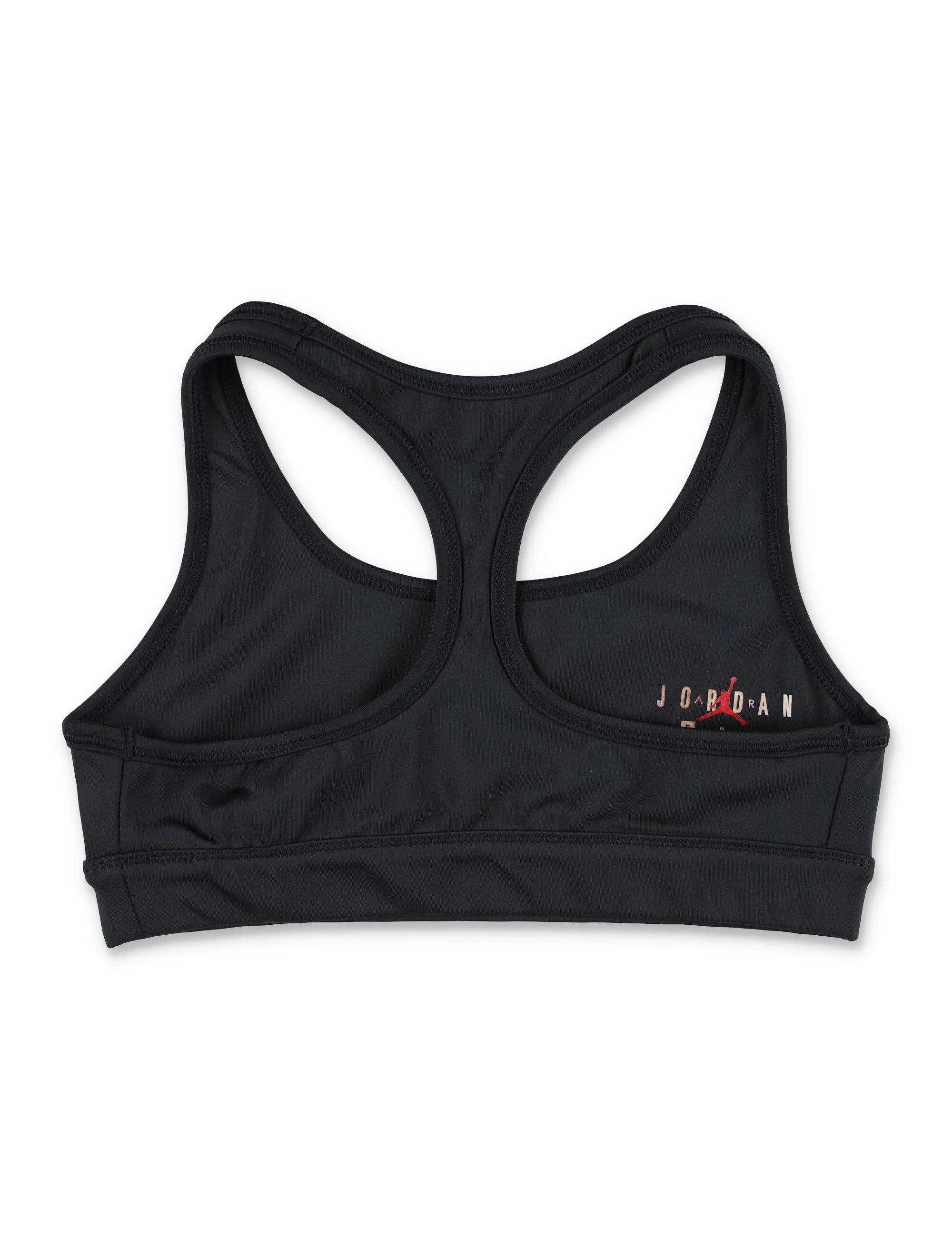 Top Sustentáculo Esportivo Nike Jordan para Criança Preto Poliéster