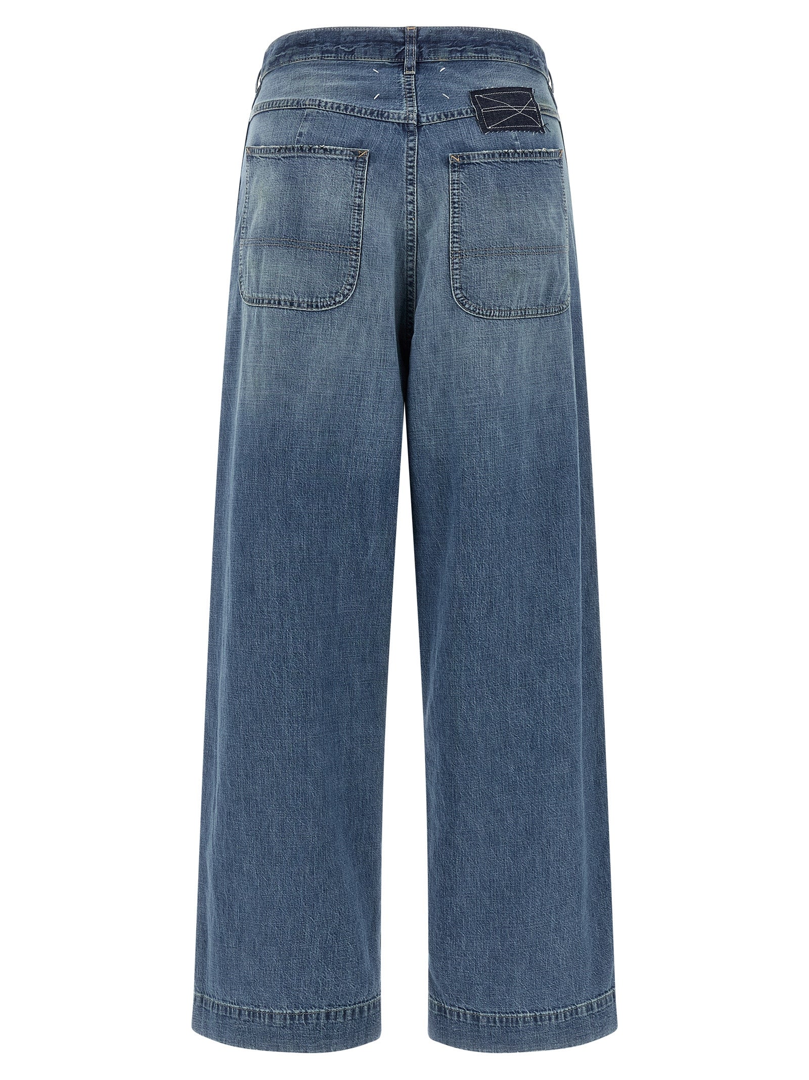 Maison Margiela Four Stitches Jeans Azul Algodão