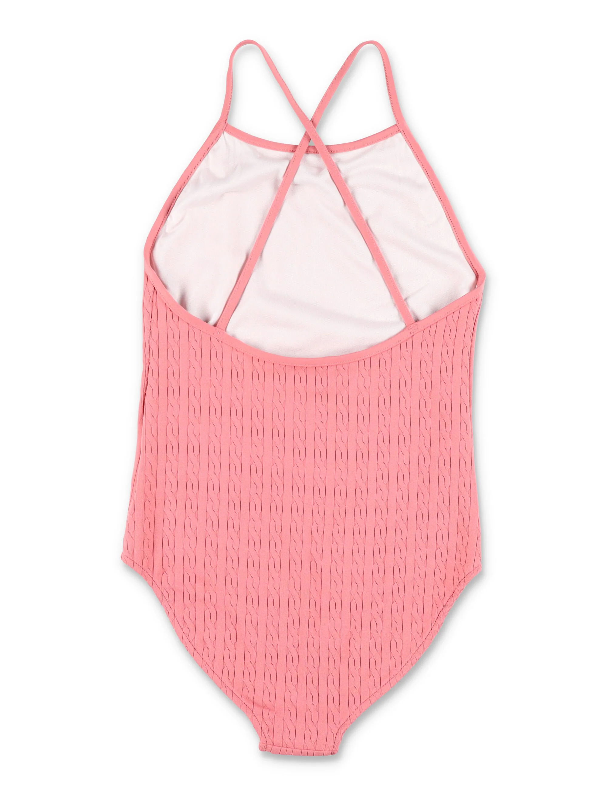 Biquíni mini-cabo menina Polo Ralph Lauren Desrt Rose Tecido de Nylon