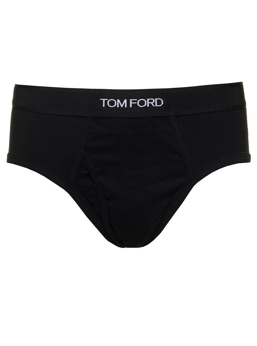 Calcinhas Pretas Tom Ford com Cintura com Logotipo em Algodão com Elastano para Homem
