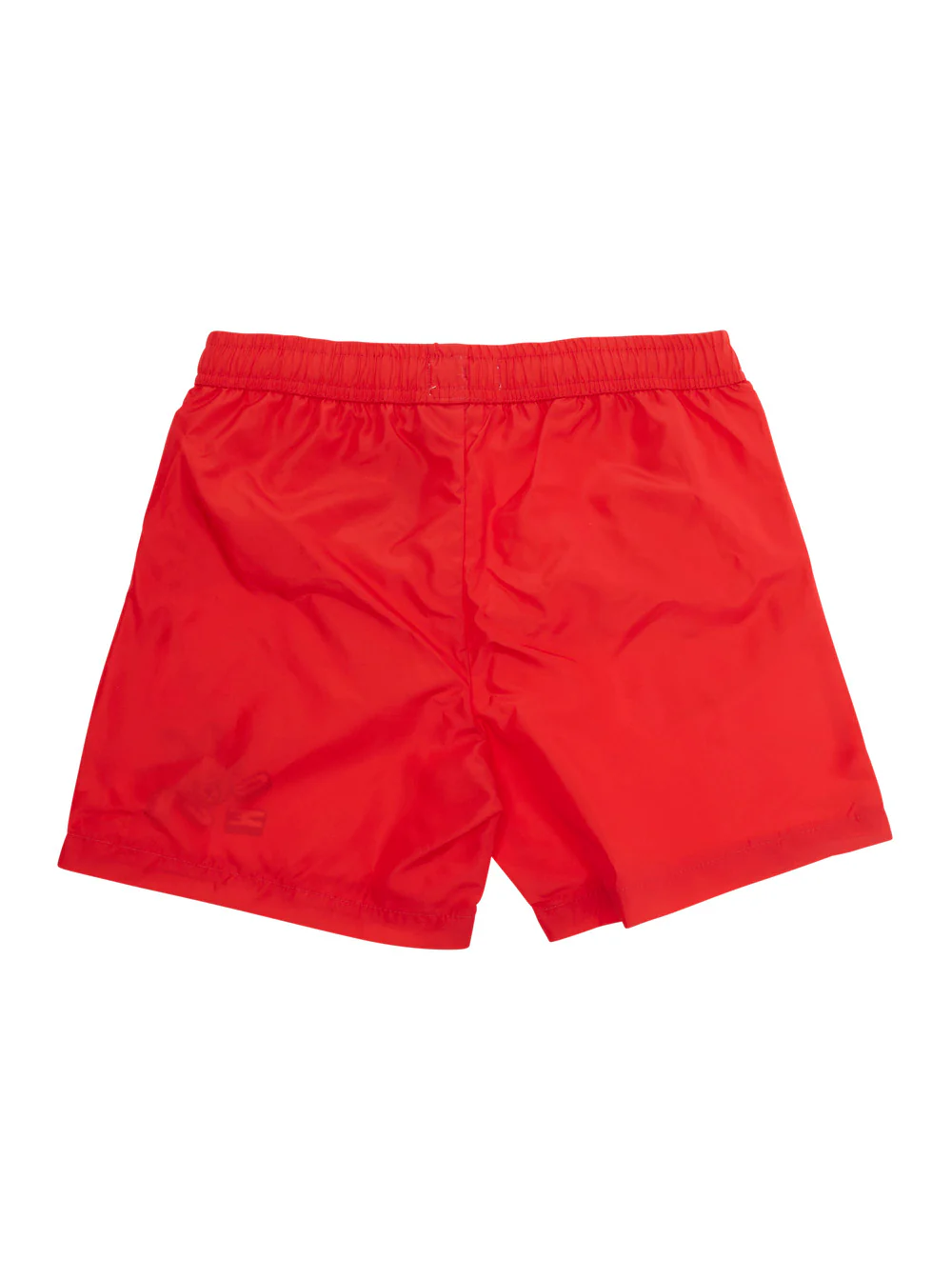 Bermudas de Natação Moschino Kids com Caixa de Presente - Roupa de Banho Vermelha com Cintura Elástica em Tecido Técnico para Criança