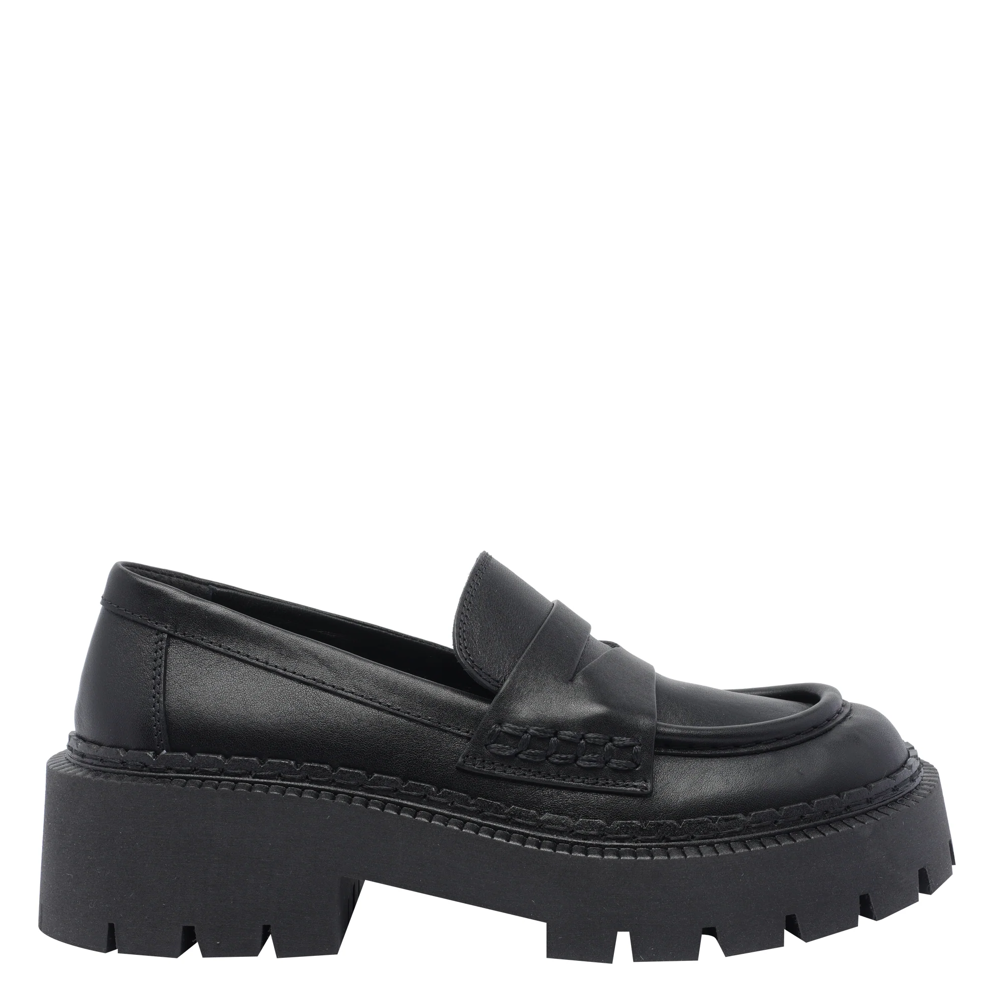 Sapatos planos Vic Matie Preto Couro de novilho/sola de borracha