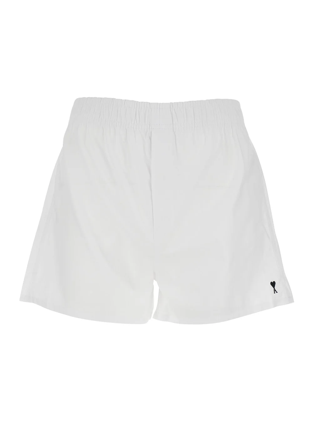 Bermudas brancas com cintura elástica e logotipo ADC na frente em algodão para homem AMI Paris