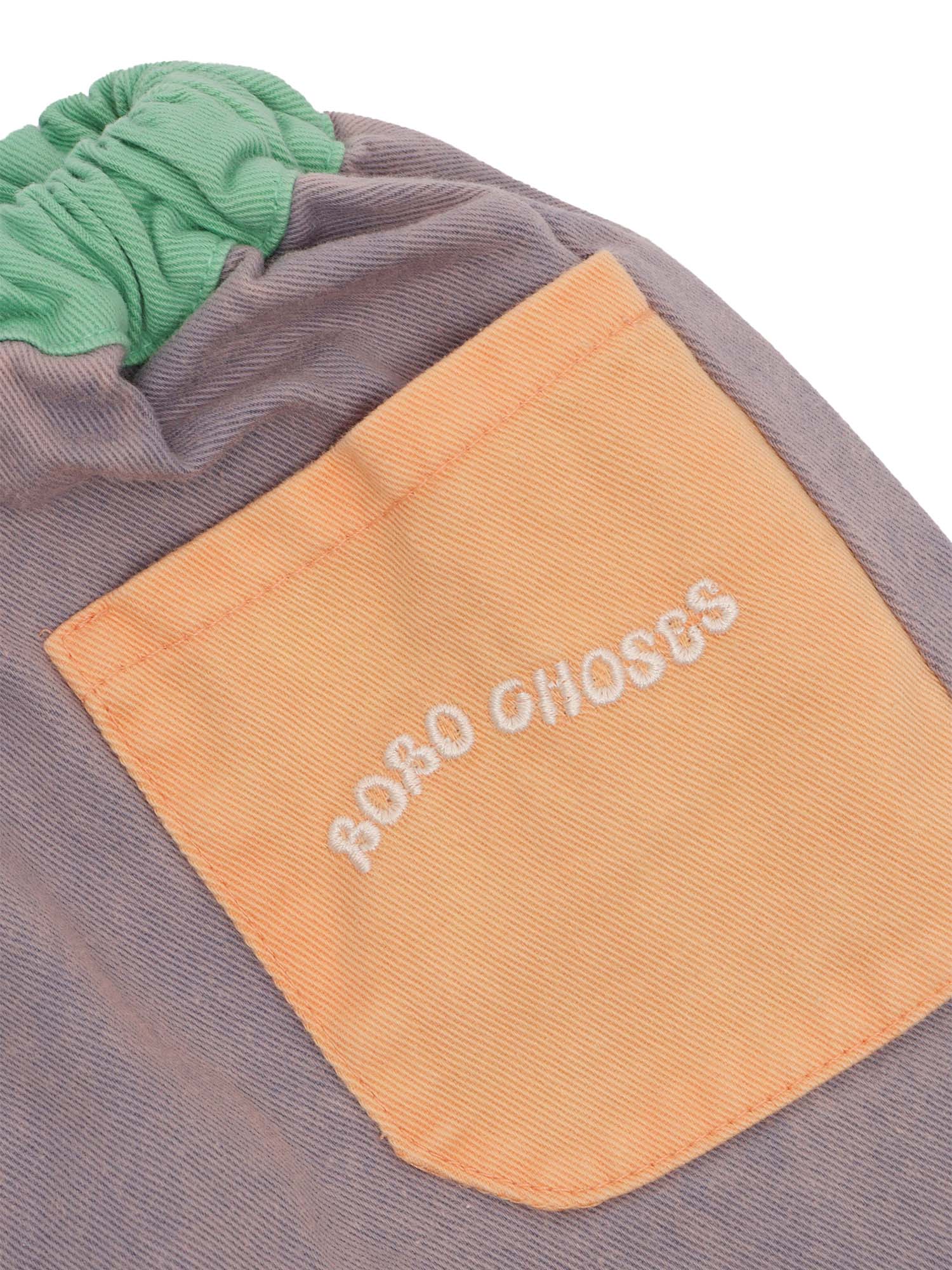 Calças de malha com blocos de cor Bobo Choses Multicolor Algodão Reciclado Trackpants