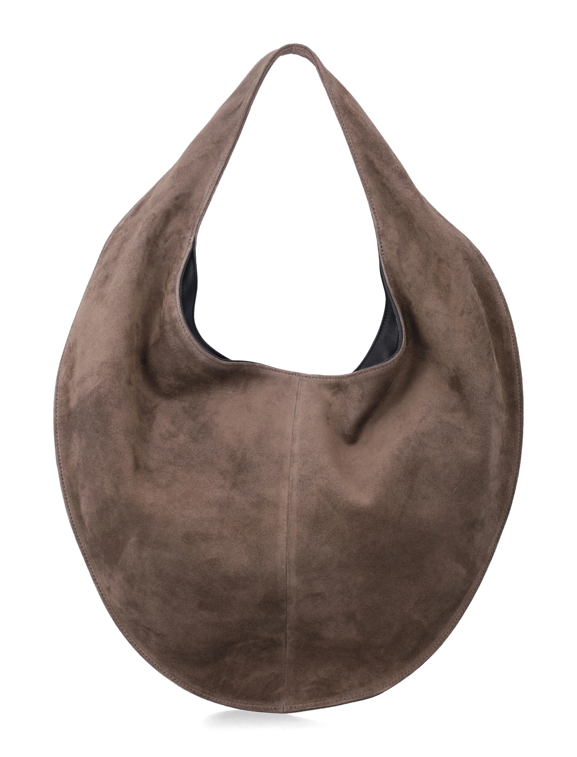 Maeden Market Bolsa Tote de Camurça Muda Cinza Couro