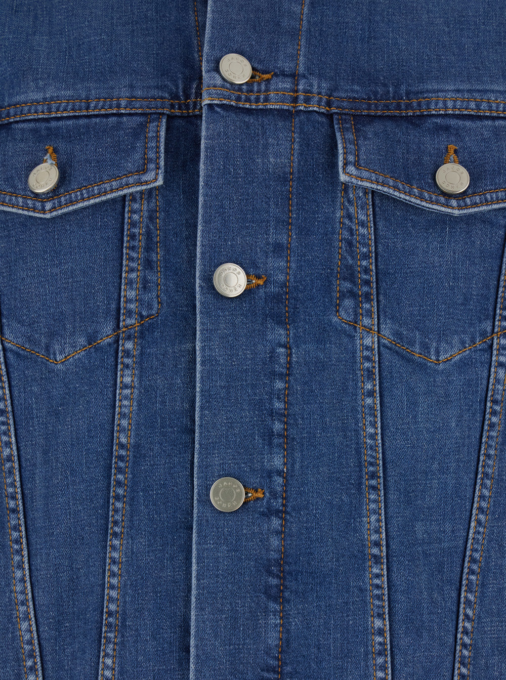 Jaqueta Azul Jacob Cohen com Gola Clássica e Patch de Logotipo na Parte de Trás em Jaqueta de Denim Homem Azul Algodão Elastano Exterior Jaqueta Azul Jacob Cohen com Gola Clássica e Patch de Logotipo na Parte de Trás em Jaqueta de Denim Homem Azul Algodão Elastano Exterior