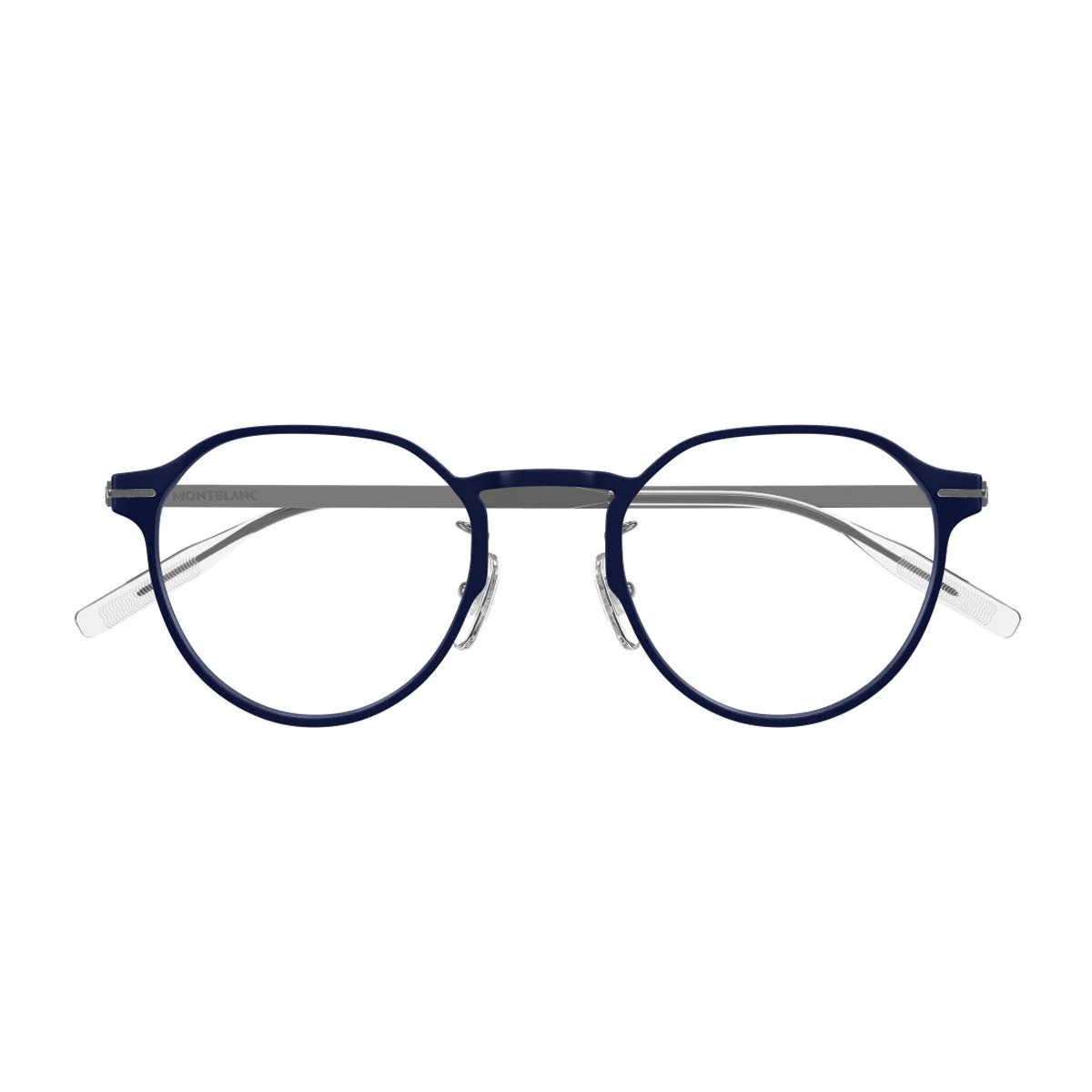 Montblanc Mb0469ol Linea Snowcap Azul Injetado/Metal Frames Ópticas Montblanc Mb0469ol Linea Snowcap Azul Injetado/Metal Frames Ópticas