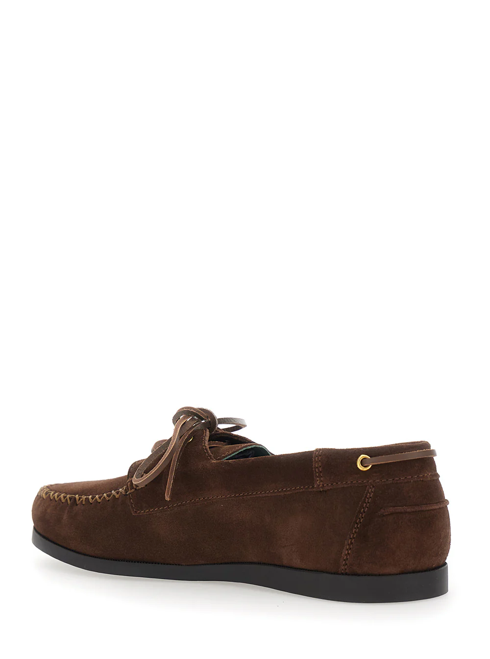 Loafers Marrom Vinny'S Vinnys Com Bico Arredondado e Amarras em Nó para Homens