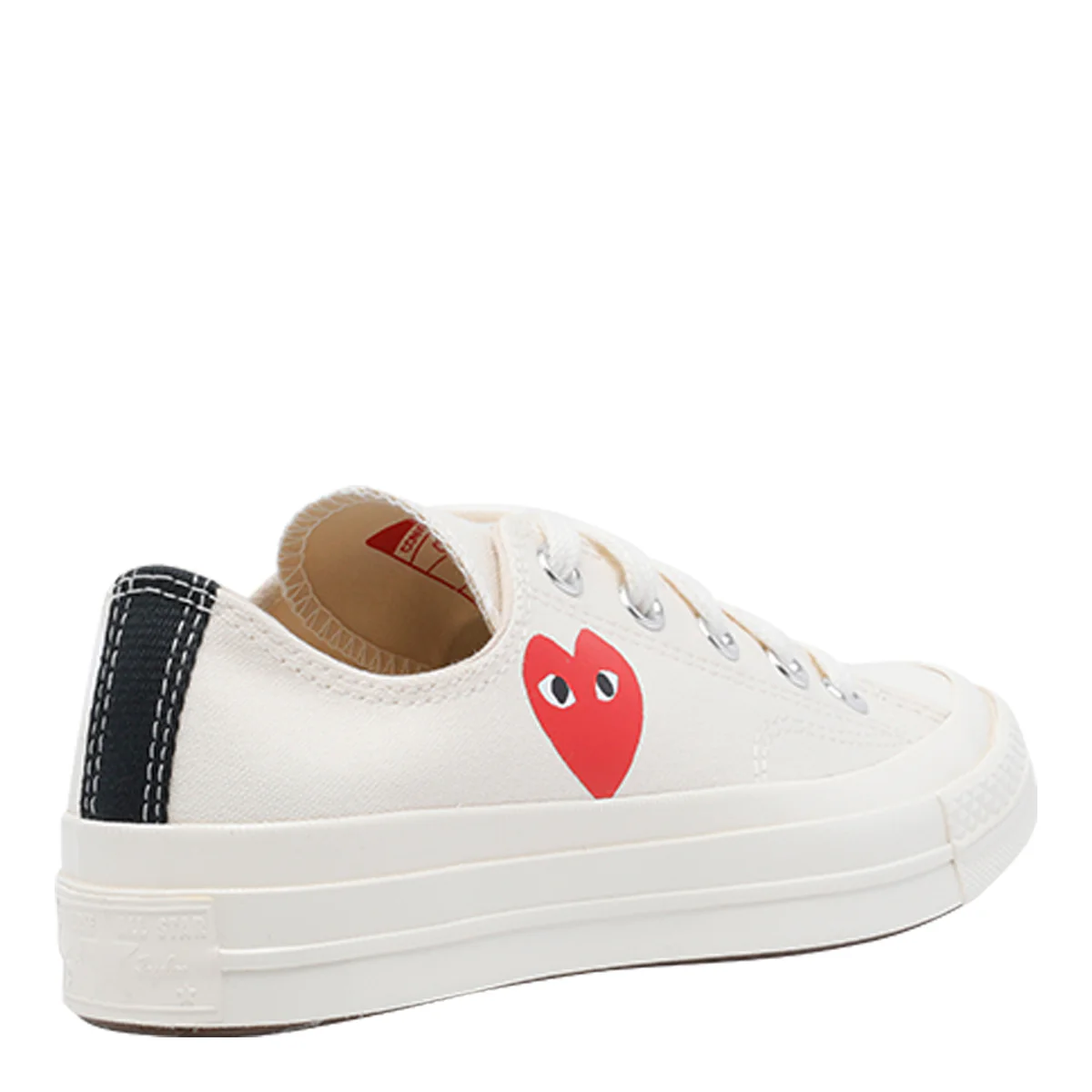 Sapatilhas Play x Converse Brancas Tecido/Sola de Borracha