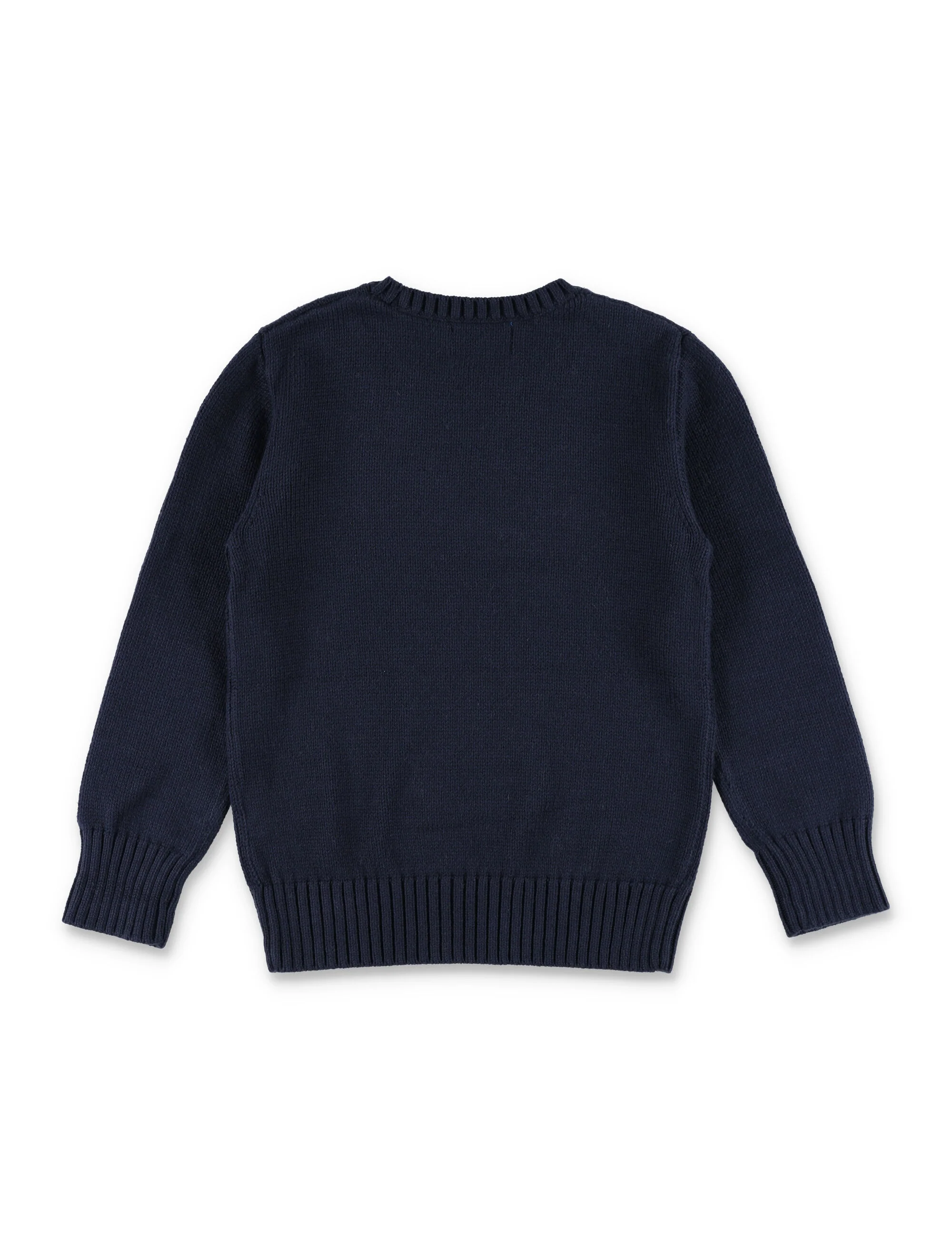 Polo Ralph Lauren Suéter com Estampa de Urso para Crianças Azul Marinho de Algodão