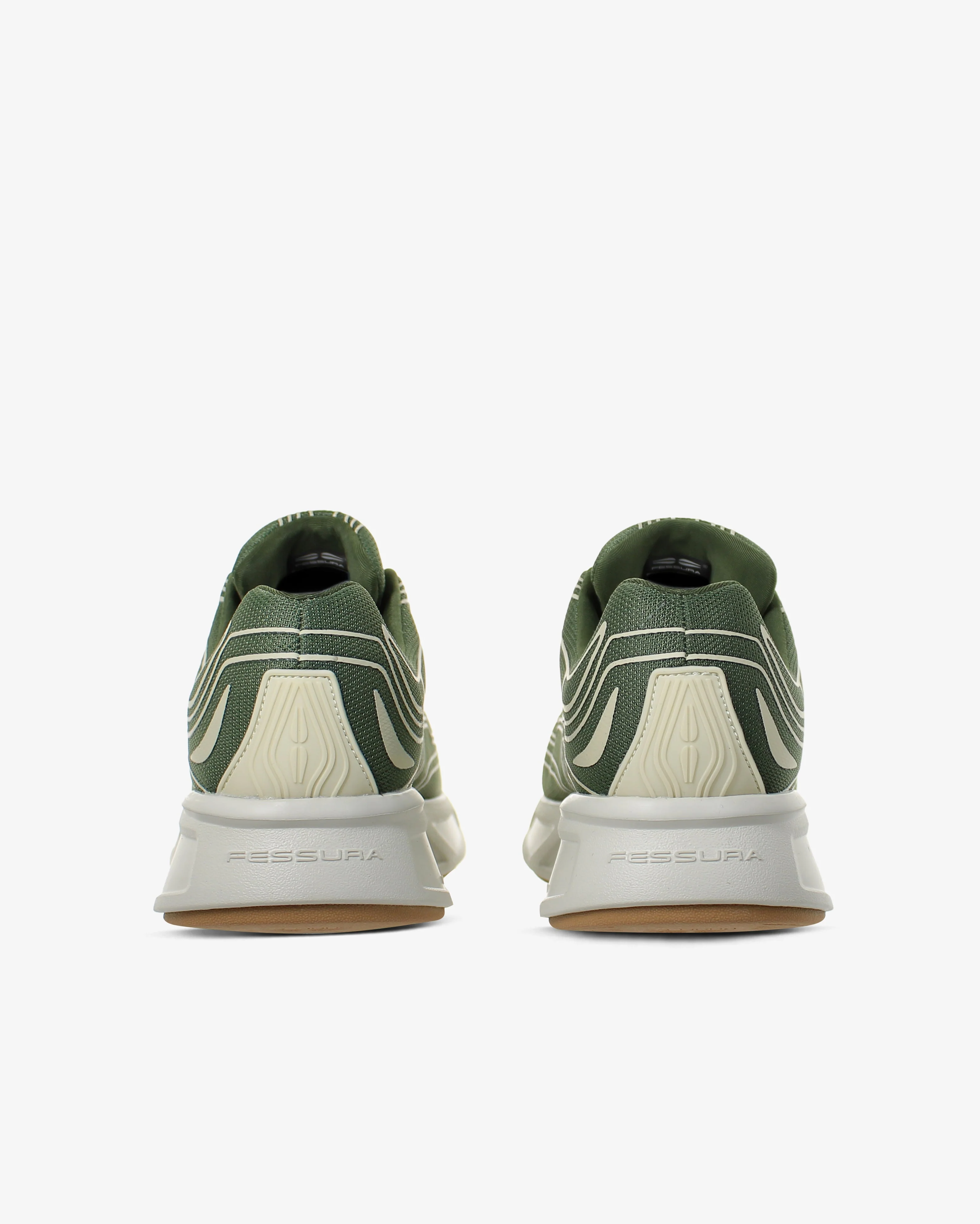 Sapatilhas de Corrida Fessura Italia Walk #01 07 Militar-Leite