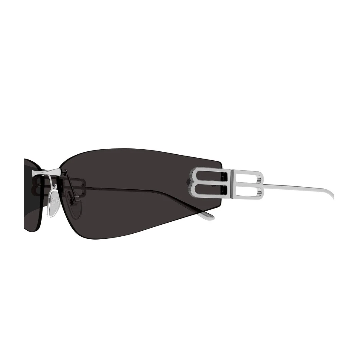 Óculos de Sol Balenciaga Bb0484s Linea Everyday Ruthenium Metallo