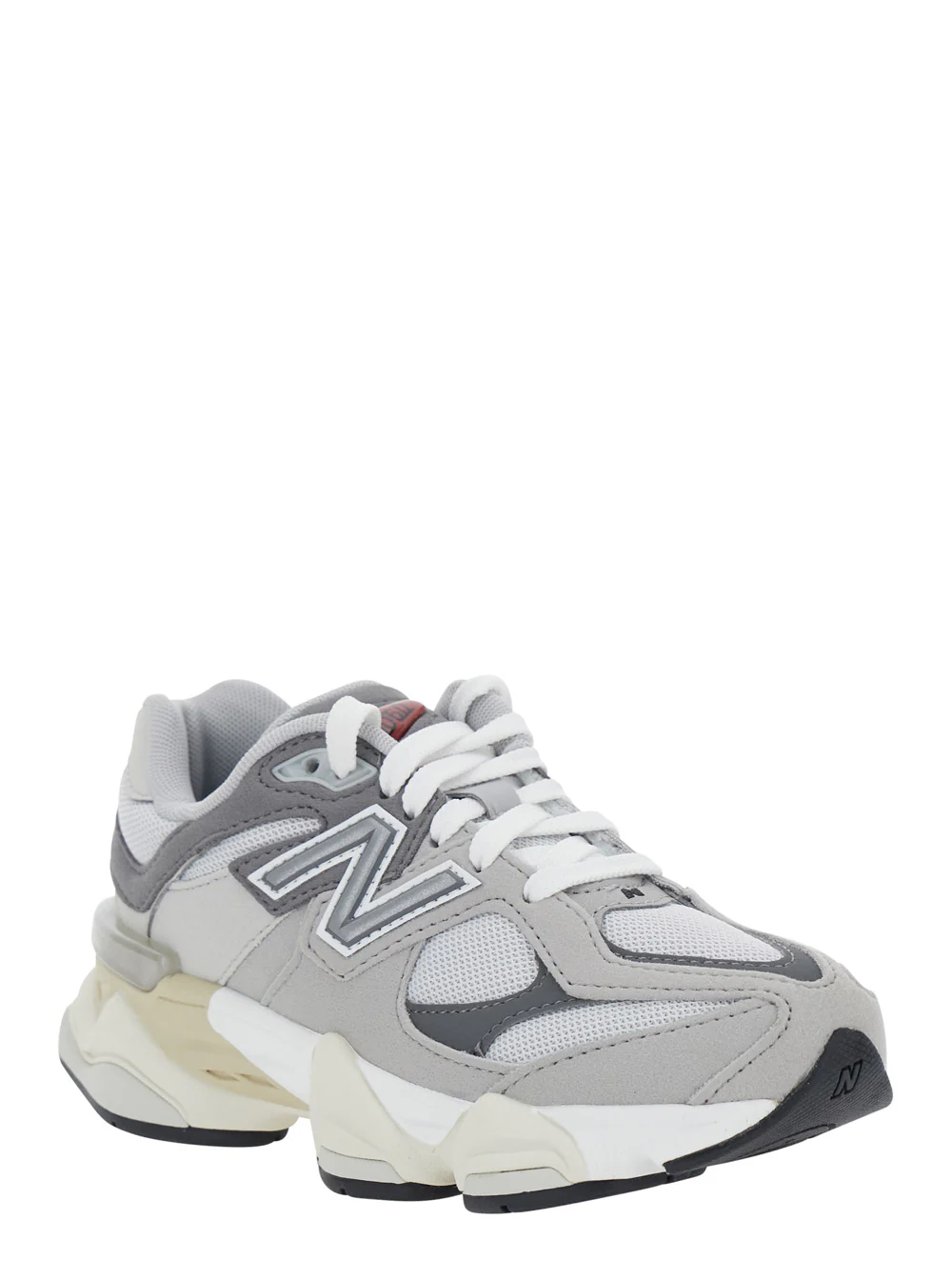 Sapatilhas New Balance Kids Cinza 9060 com Detalhes em Contraste em Sintético para Homens Cinza