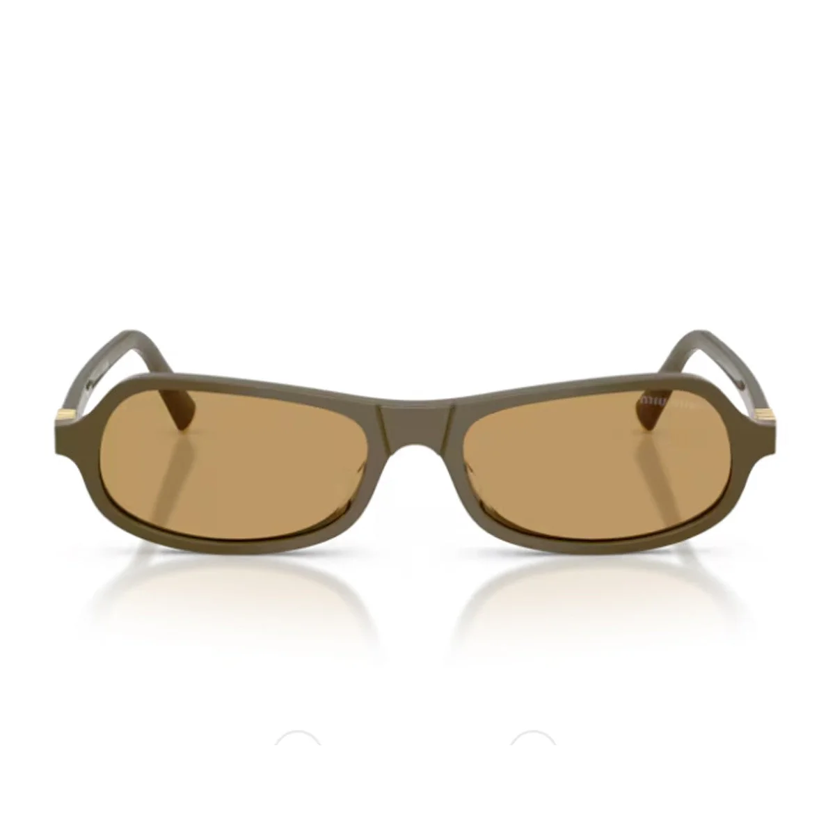 Óculos de Sol Miu Miu B10su Regard Verde Oliva Acetato