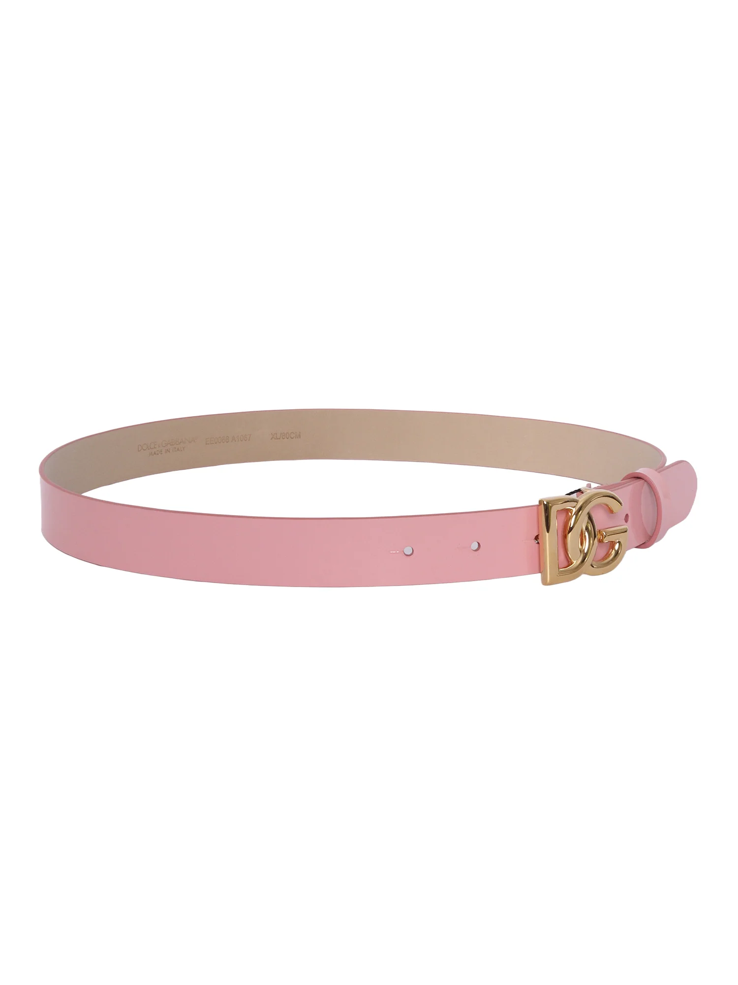 Cinto LOGO Dolce & Gabbana Junior Rosa Couro de Novilho