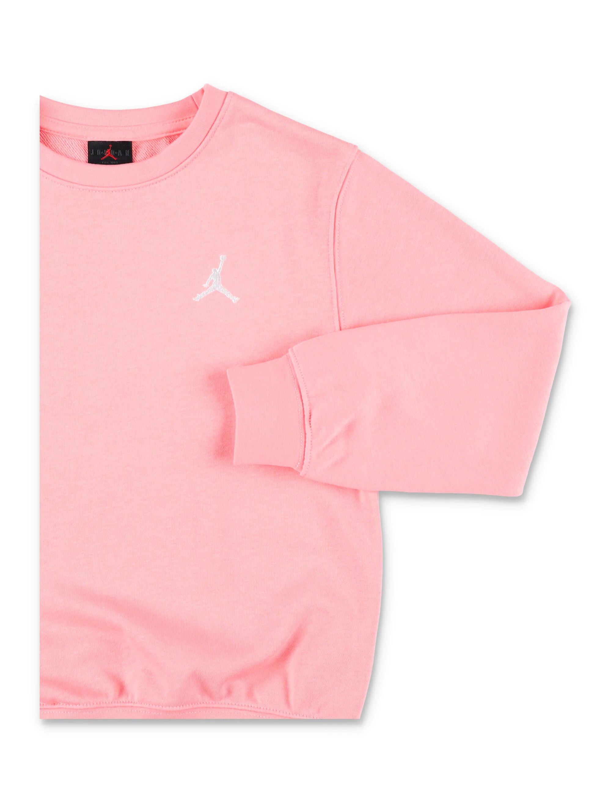 Camisola de Fleece com Logotipo Nike Jordan Rosa para Crianças de Algodão