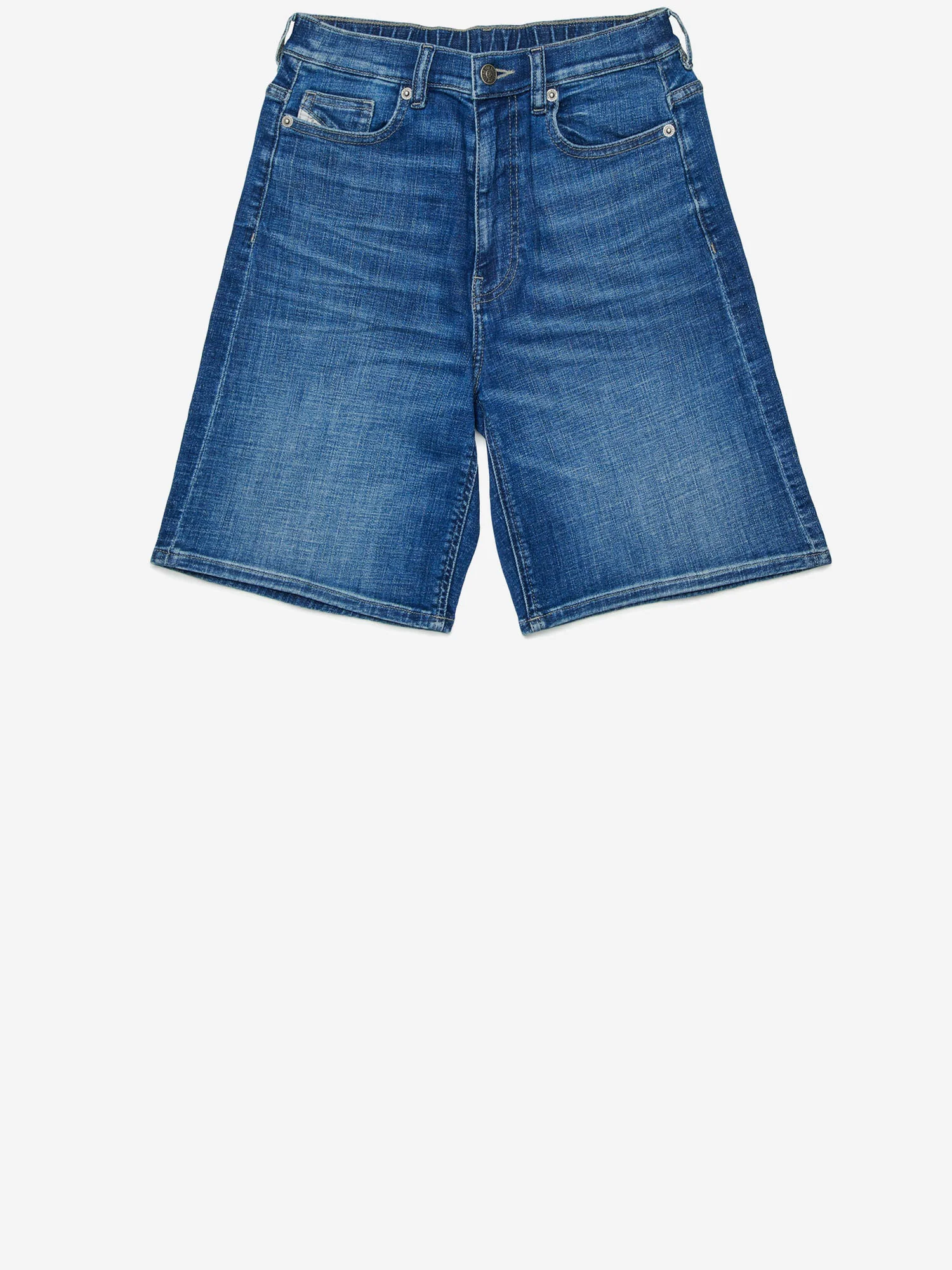 Calças Curtas Diesel Denim Algodão Elastano-Elastano