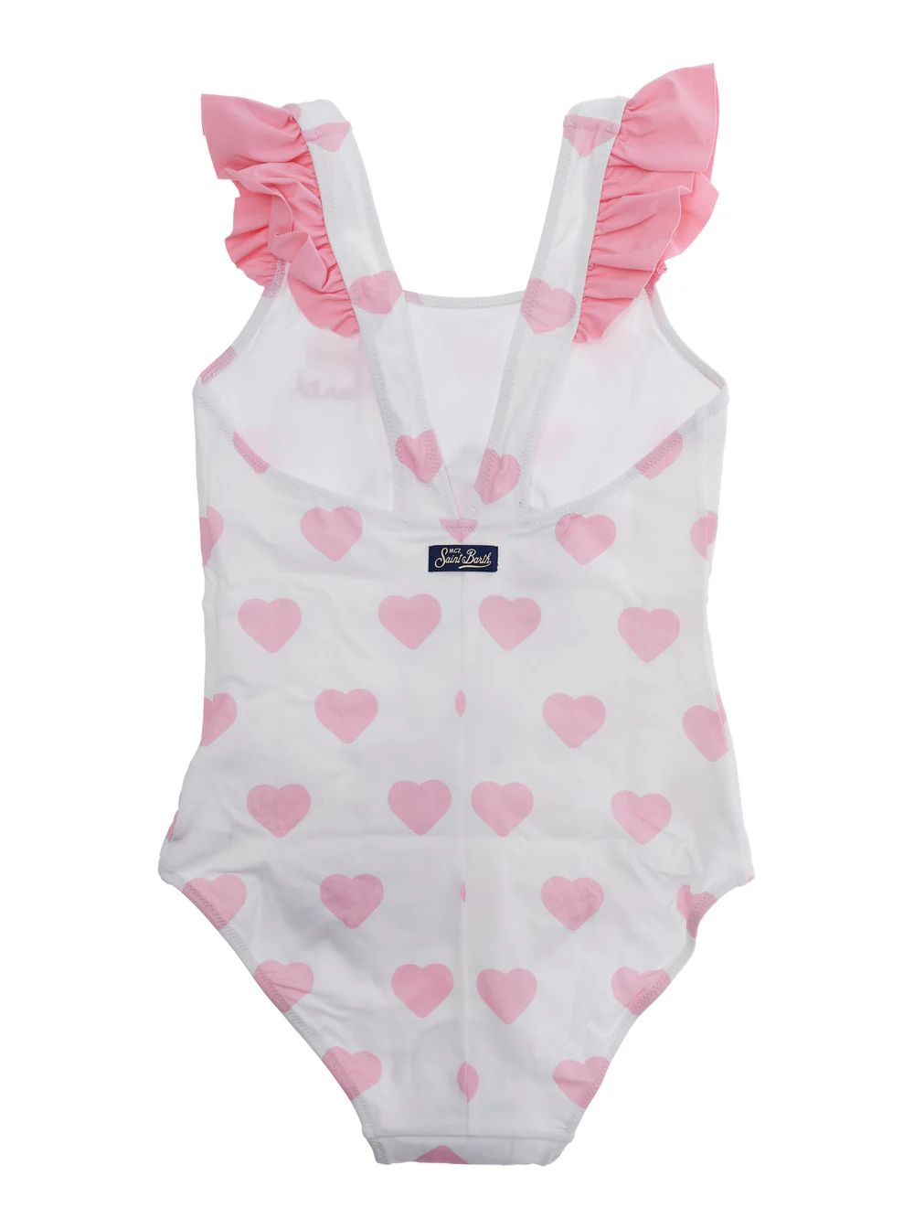 Biquíni Uma Peça com Estampa Snoopy para Crianças Mc2 Saint Barth CAROL - SNOOPY HEARTS LOVE SB 0121 EMB Tecido Tech Multicolor Roupas de Praia Femininas