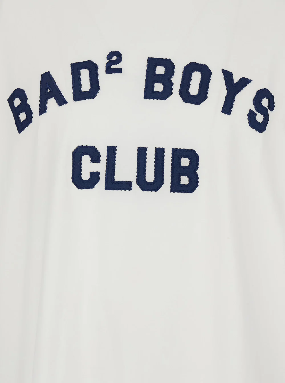 Camiseta Branca Dsquared2 com Estampa de Logotipo na Frente para Homens Camisetas de Algodão e Camisetas Polo