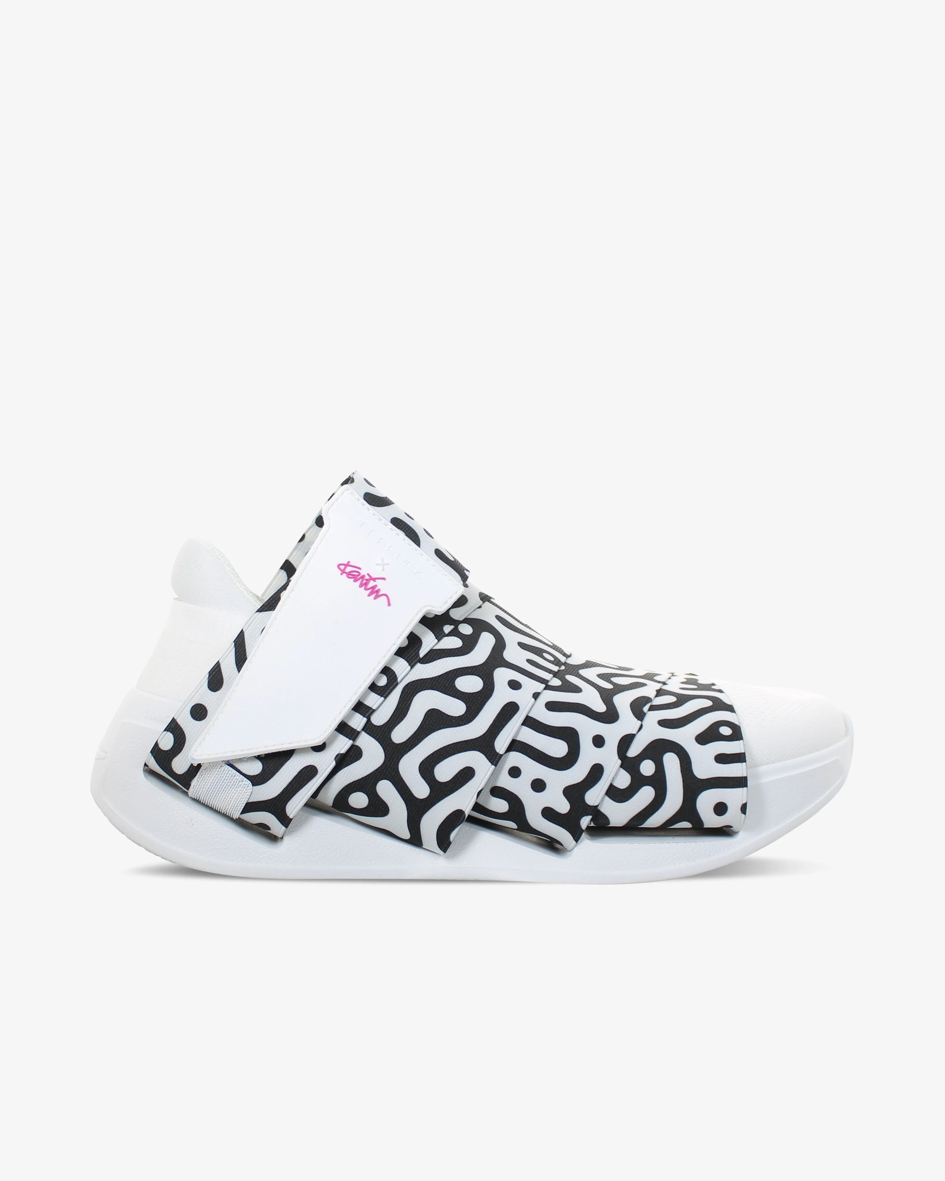 Fessura Italia Change Shoe - Edição Limitada Karim Rashid 02 Branco Preto Sneakers do Dia a Dia