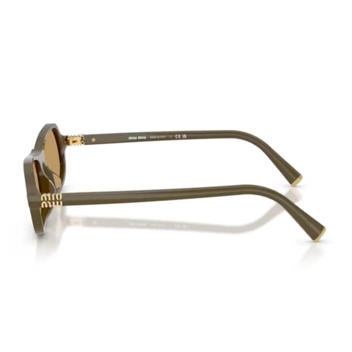 Óculos de Sol Miu Miu B10su Regard Verde Oliva Acetato