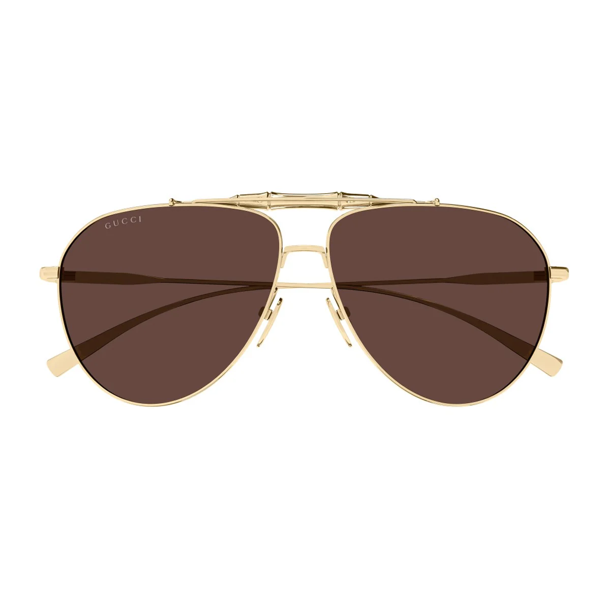 Óculos de Sol Gucci Gg2064s Linea Sign Metalizado Dourado
