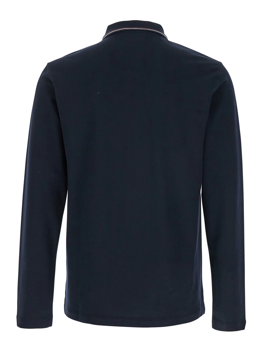 Camisola Polo de Manga Comprida Azul Emporio Armani com Bordado de Logotipo em Algodão Elástico para Homens Azul Elastano T-shirts e Camisas