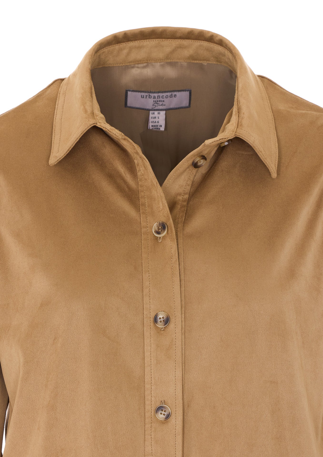 Camisa Bege de Poliéster Urbancode