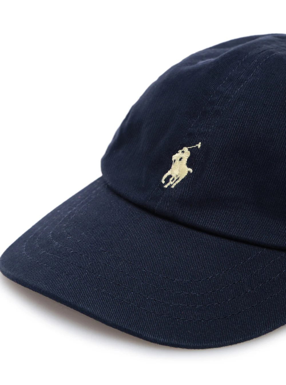 Boné Polo Ralph Lauren Infantil de Algodão Azul com Logotipo Azul e Luvas