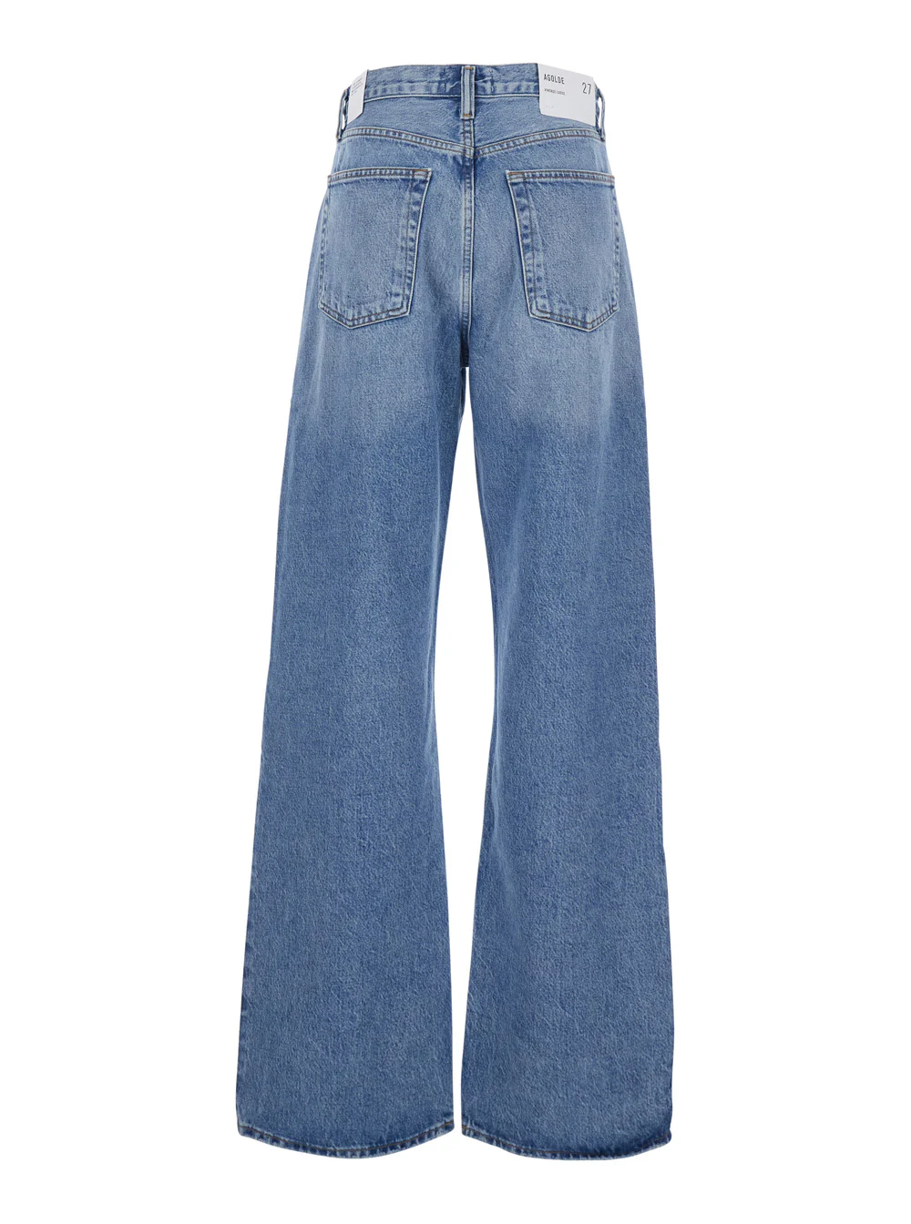 Jeans Solto Vintage Agolde Azul Claro com Algodão e Lyocel para Mulheres