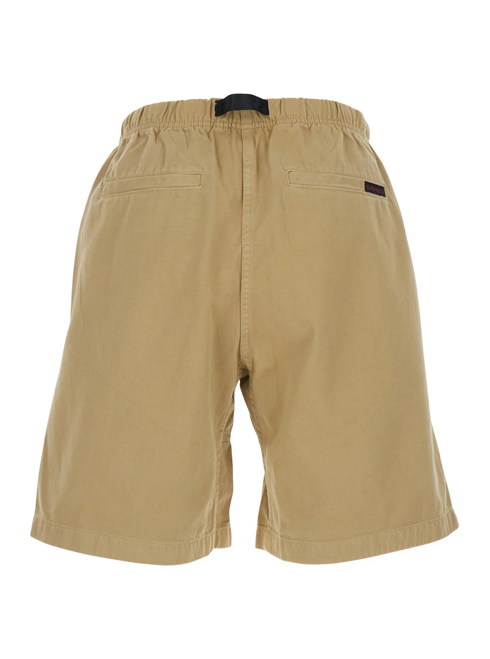 Calças Bermuda Bege Elásticas com Cintura de Algodão Gramicci para Homem E Calças Bermuda Bege Elásticas com Cintura de Algodão Gramicci para Homem E