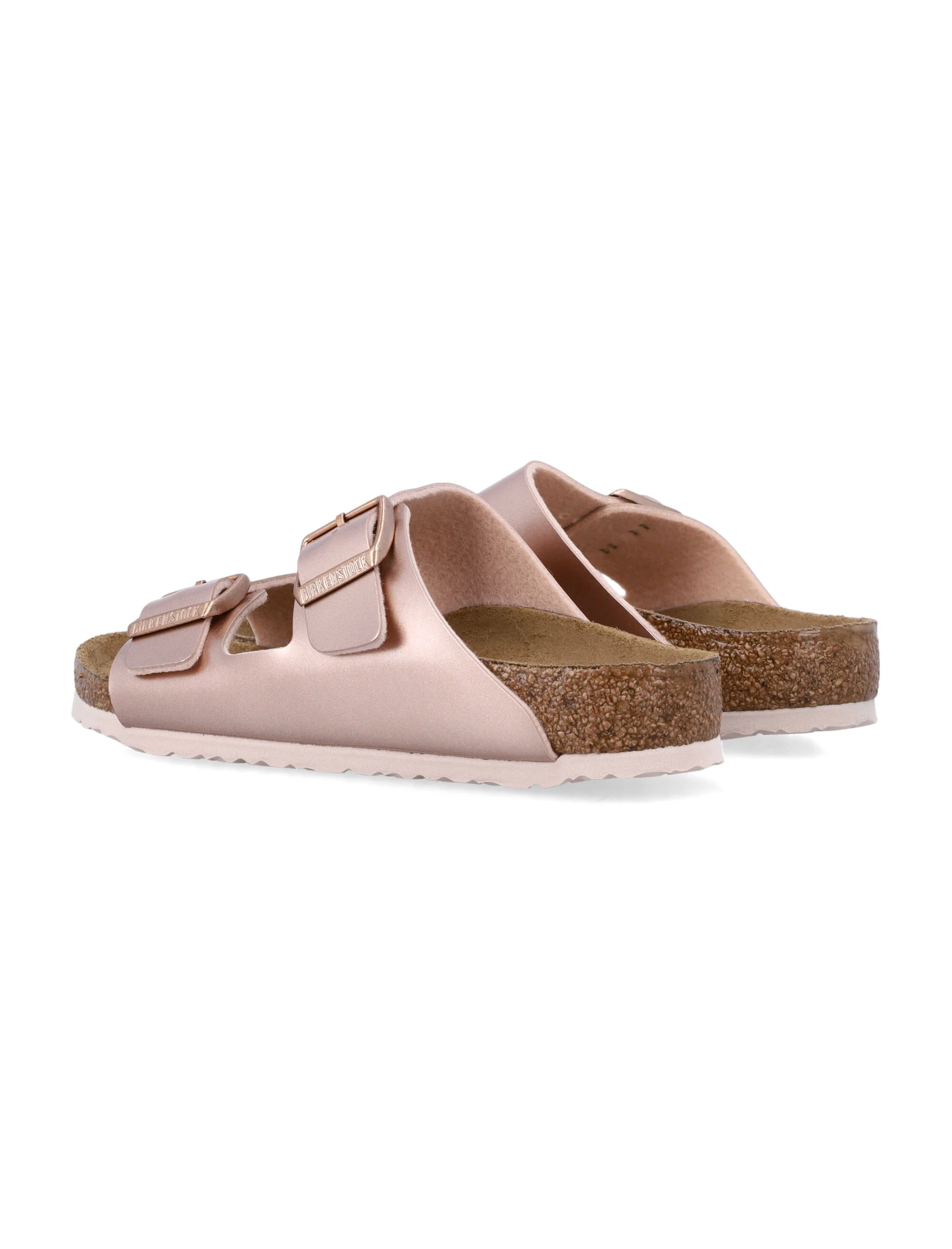 Birkenstock Arizona Sandálias Infantis Metálicas Upper Cobre