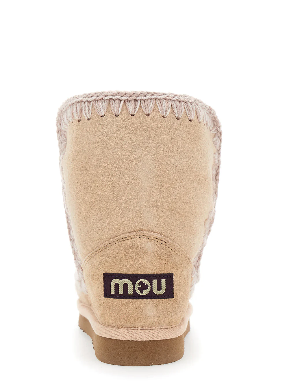 Botas de Cano Baixo Mou Kids Eskino Rosa em Camurça Brilhante para Menina Ovelha