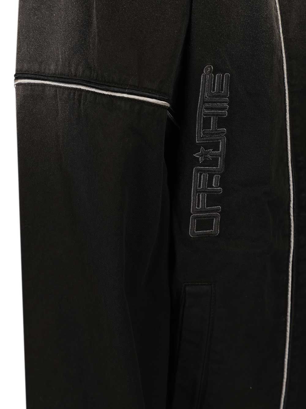 Jaqueta de Exterior Tecida Masculina Off-White OFFLINE GD GAB TRACKTOP Preto