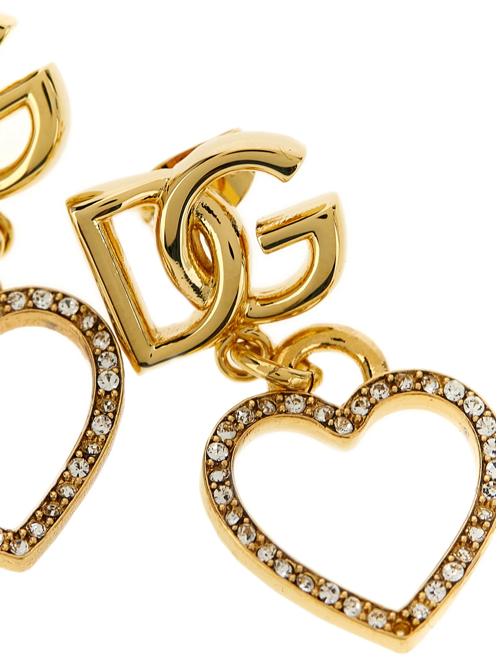 Brincos de Pingente Dolce & Gabbana Joias em Latão Dourado