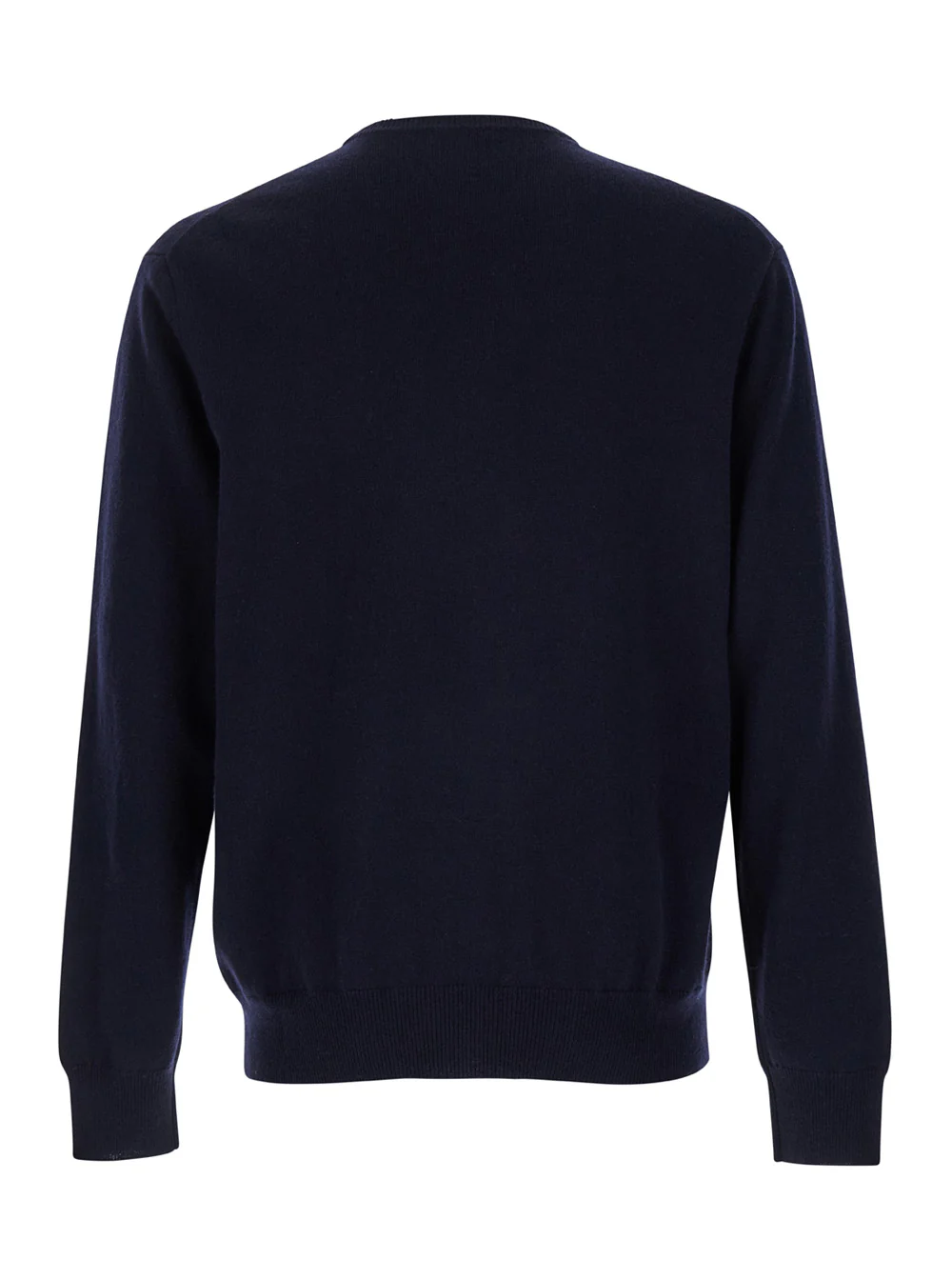 Suéter Longo de Manga Com Gola Redonda Azul Claro em Jersey de Cashmere Man Blu Suéter Longo de Manga Com Gola Redonda Azul Claro em Jersey de Cashmere Man Blu