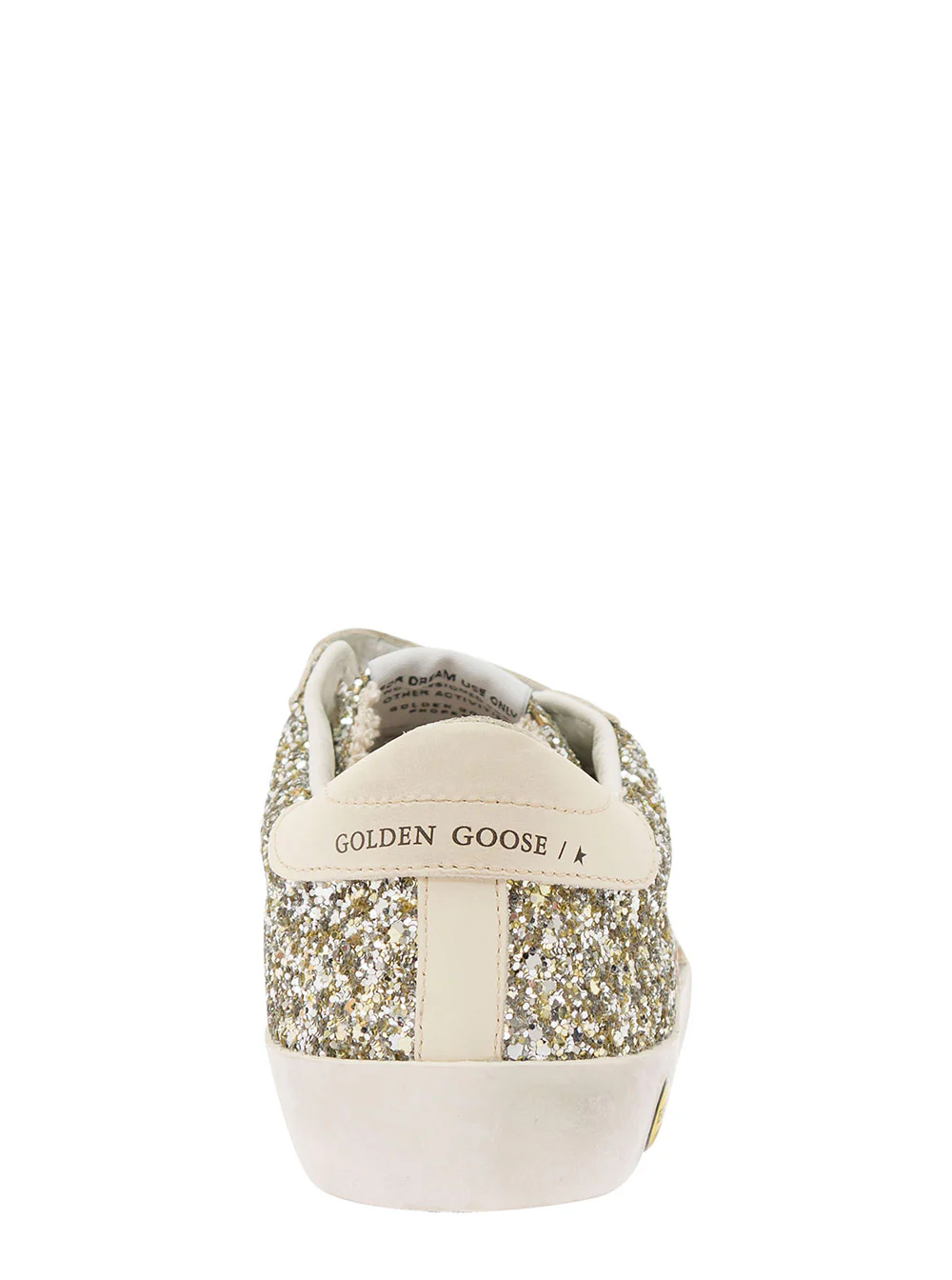 Sapatilhas Baixas Golden Goose Kids com Glitter Total em Tecido Técnico Branco para Menina Metálico