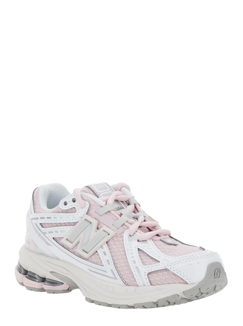 Sapatilhas Baixas Pink New Balance Kids 1906R com Detalhe de Logotipo em Mistura de Tecidos Técnicos para Menina, Tecido Sintético