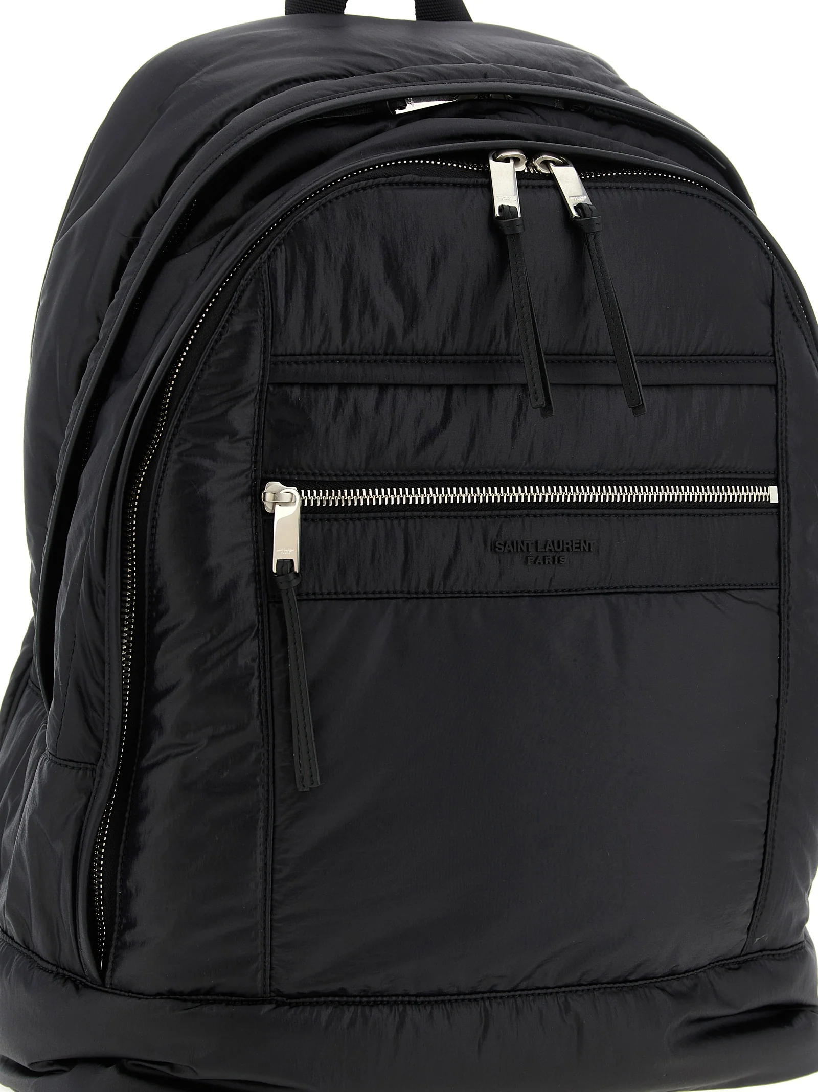 Mochila de Couro de Vitela Preto Saint Laurent