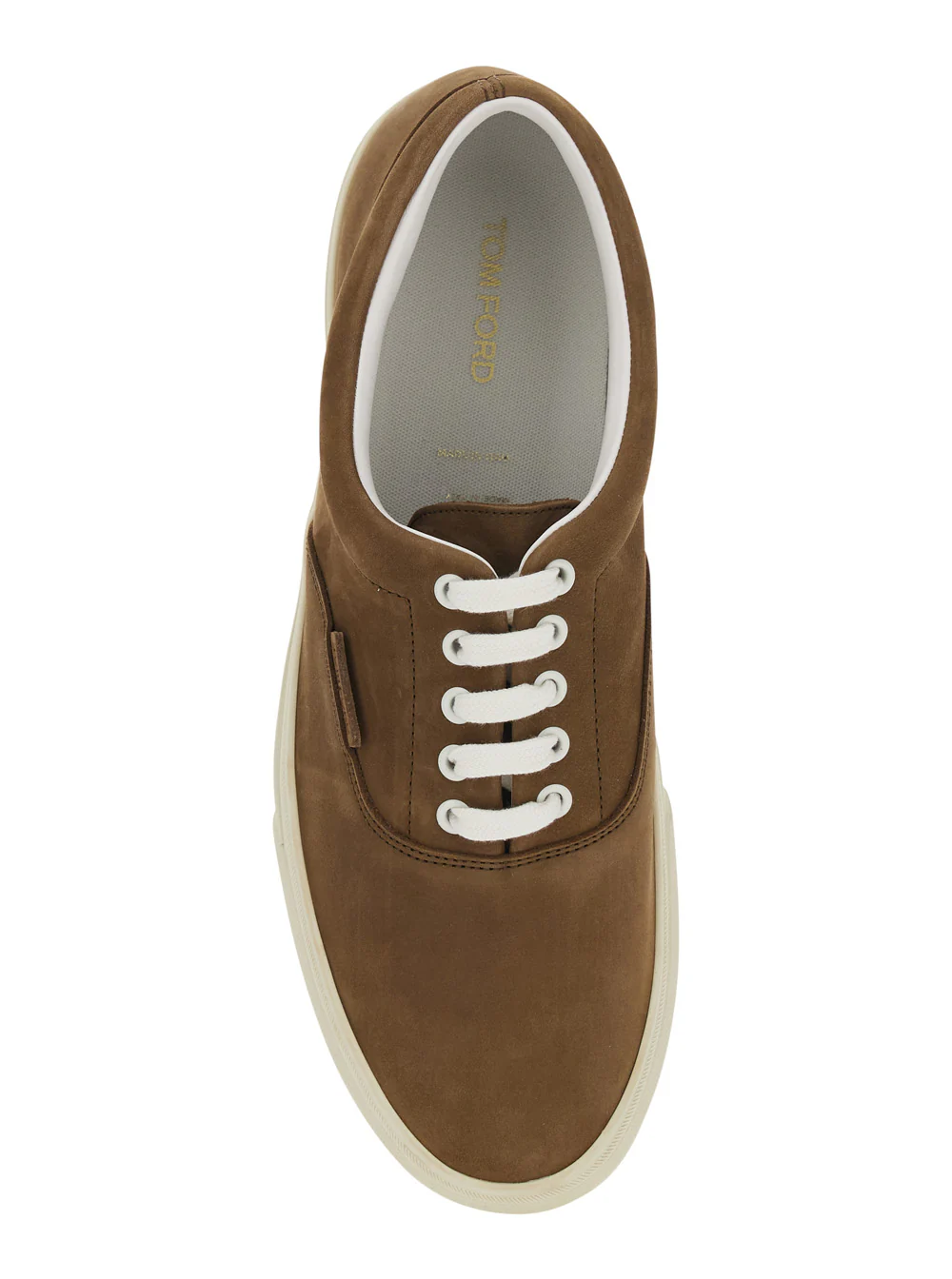 Sapatilhas Tom Ford Brown Jude em Nubuck para Homens