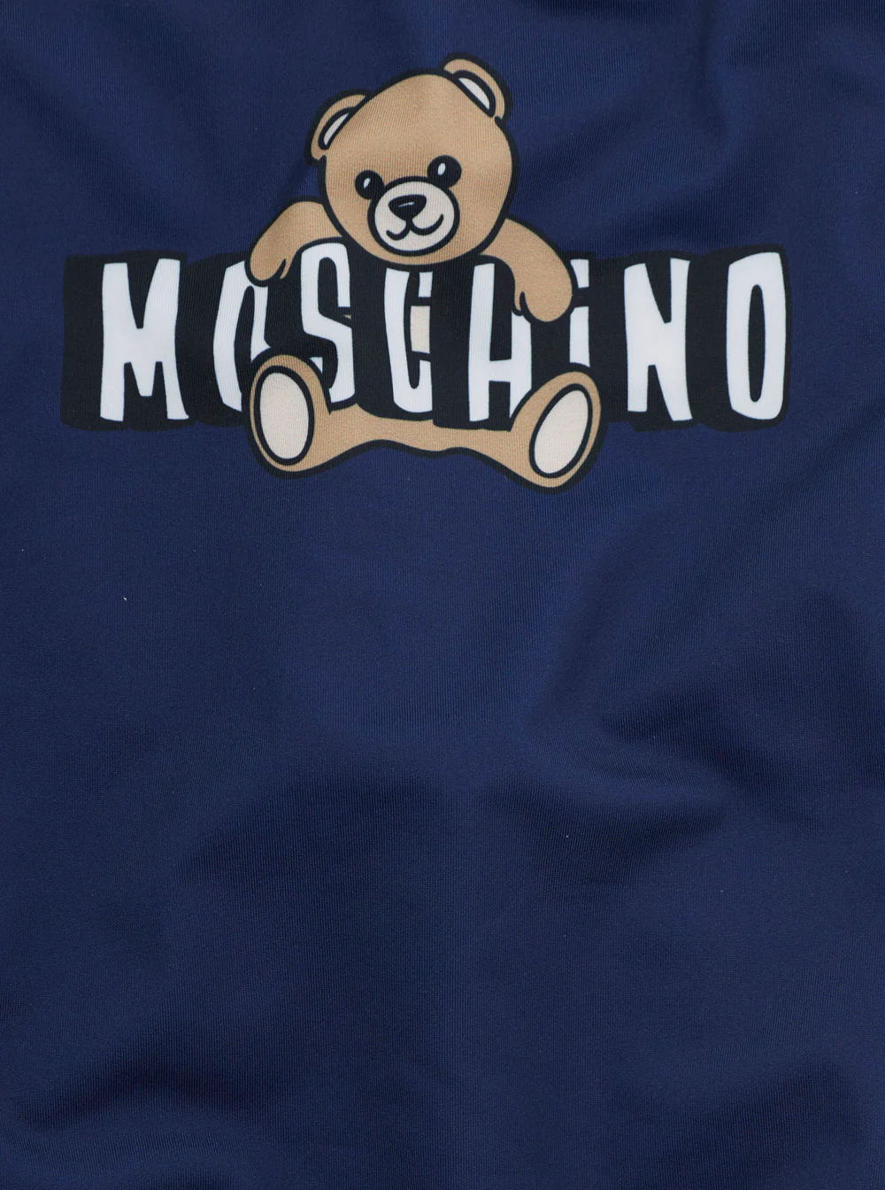 Biquíni Um-Pedaço Moschino Kids com Logotipo e Estampa na Frente em Tecido Técnico Azul Menina Blu Poliamida Elastano Roupas de Praia Biquíni Um-Pedaço Moschino Kids com Logotipo e Estampa na Frente em Tecido Técnico Azul Menina Blu Poliamida Elastano Roupas de Praia
