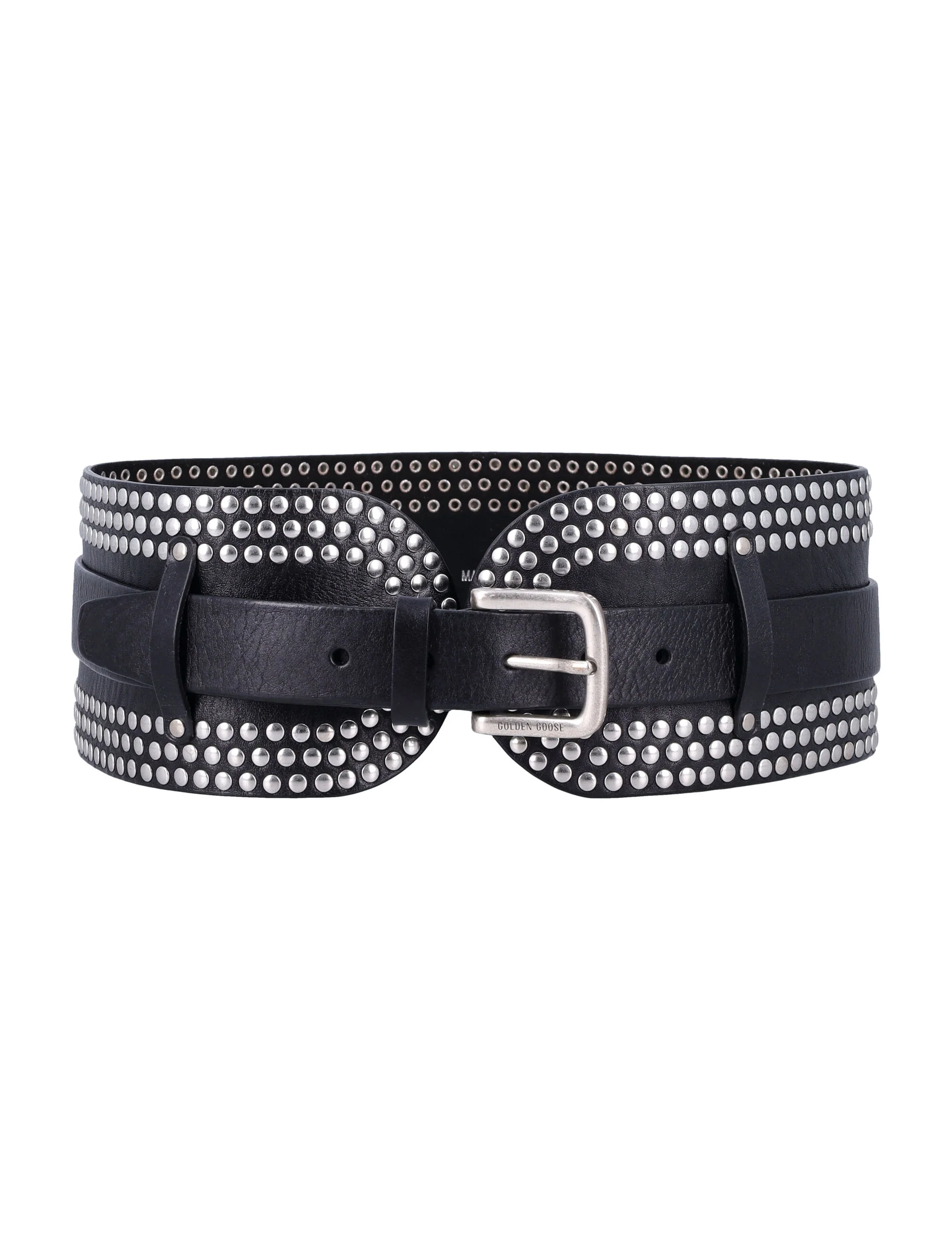 Cinto de Couro Sash Golden Goose Preto Vaca