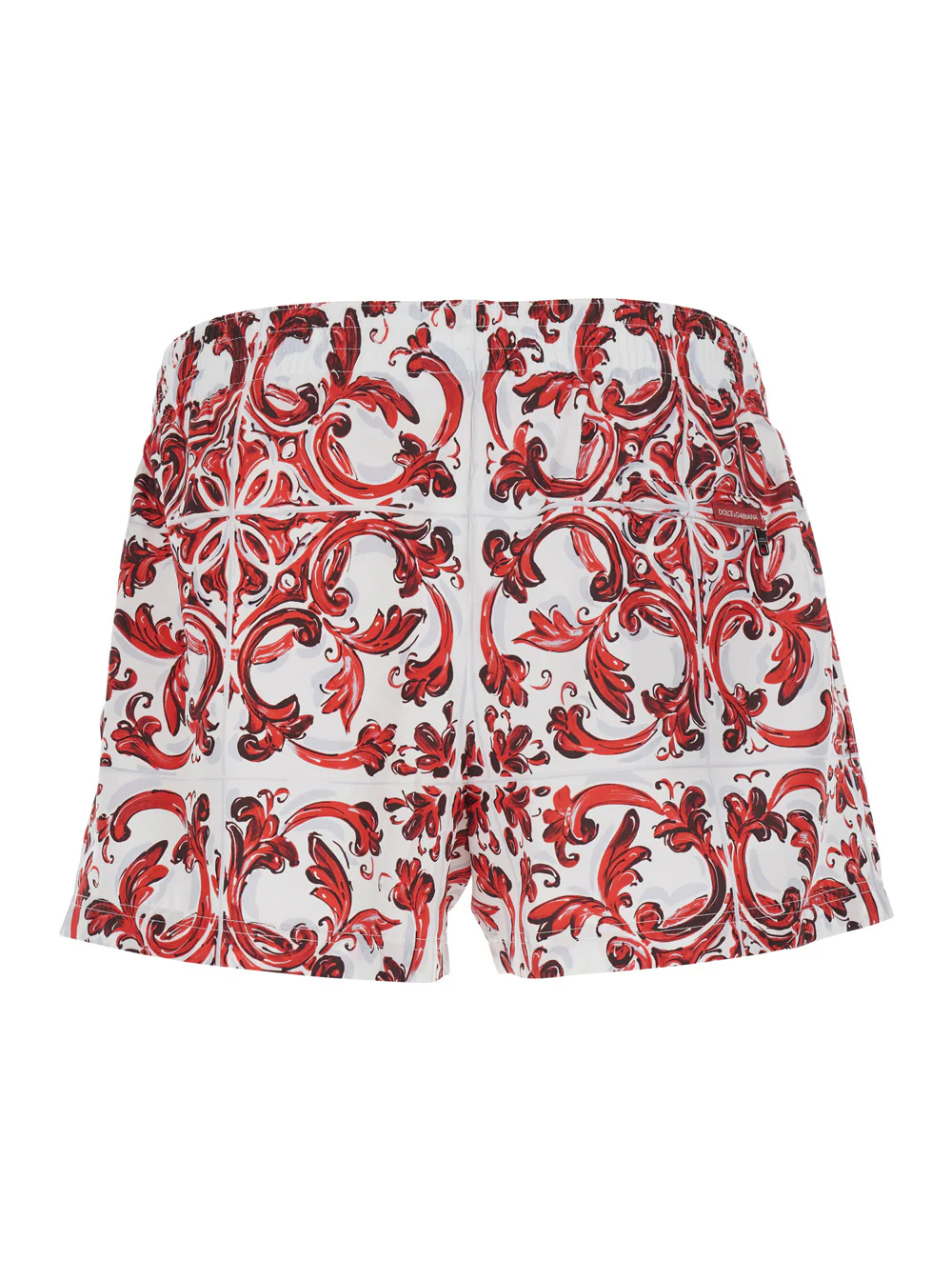 Bermudas Dolce & Gabbana Maiolica Corallo Bordeaux Beachwear