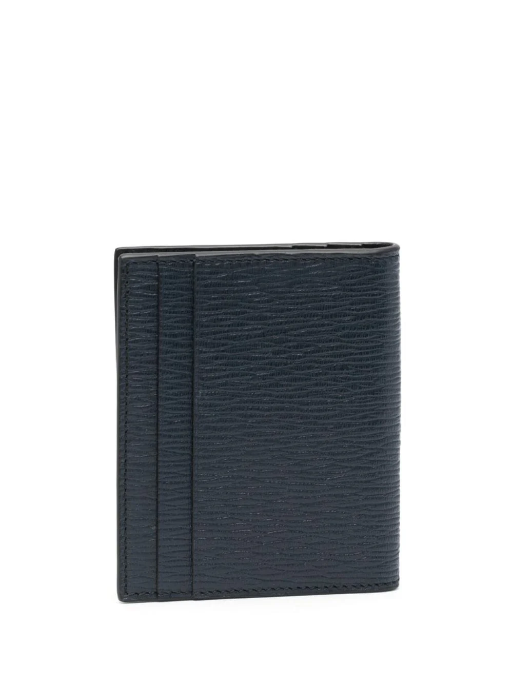 Porta-cartões Azul Ferragamo com Logotipo Metálico Gancini na Frente em Couro para Homens Azul Calf Produtos