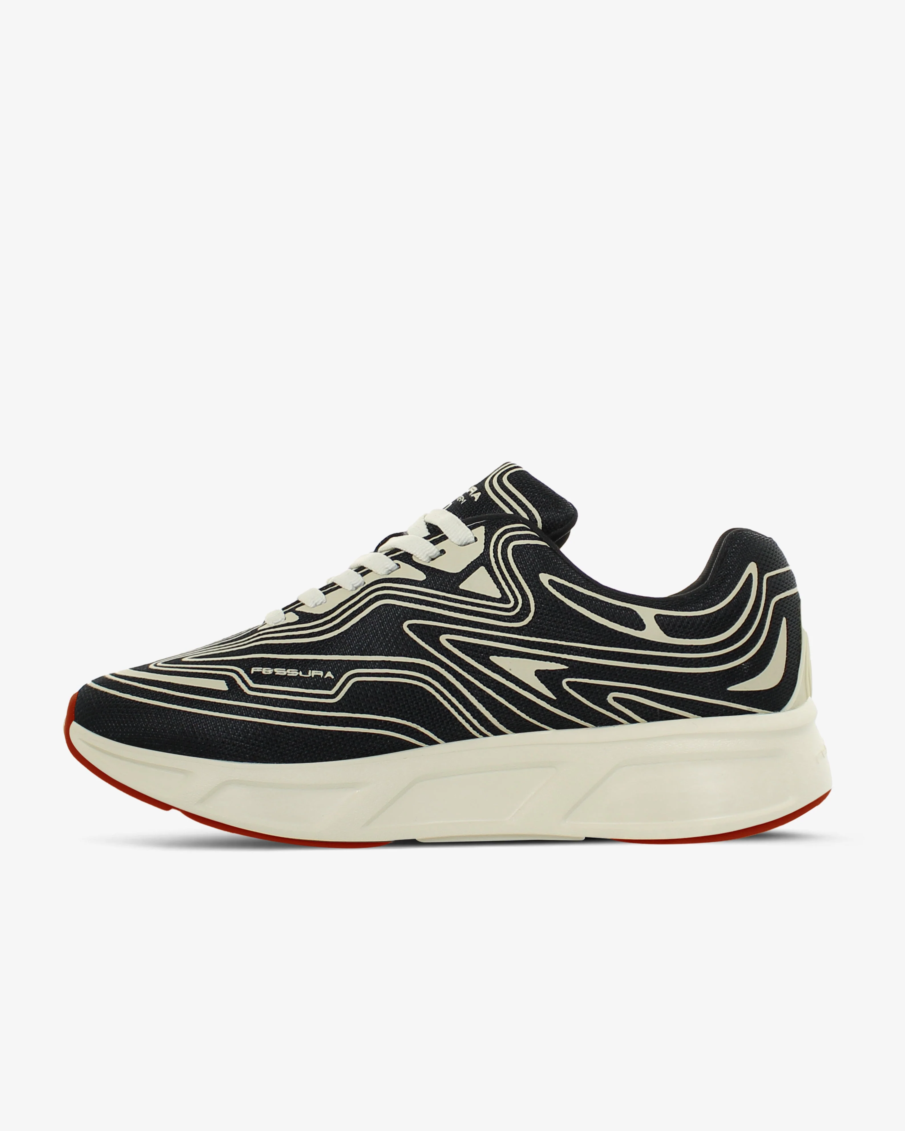 Sapatilhas de Corrida Fessura Italia Walk #01 02 Preto-Leite