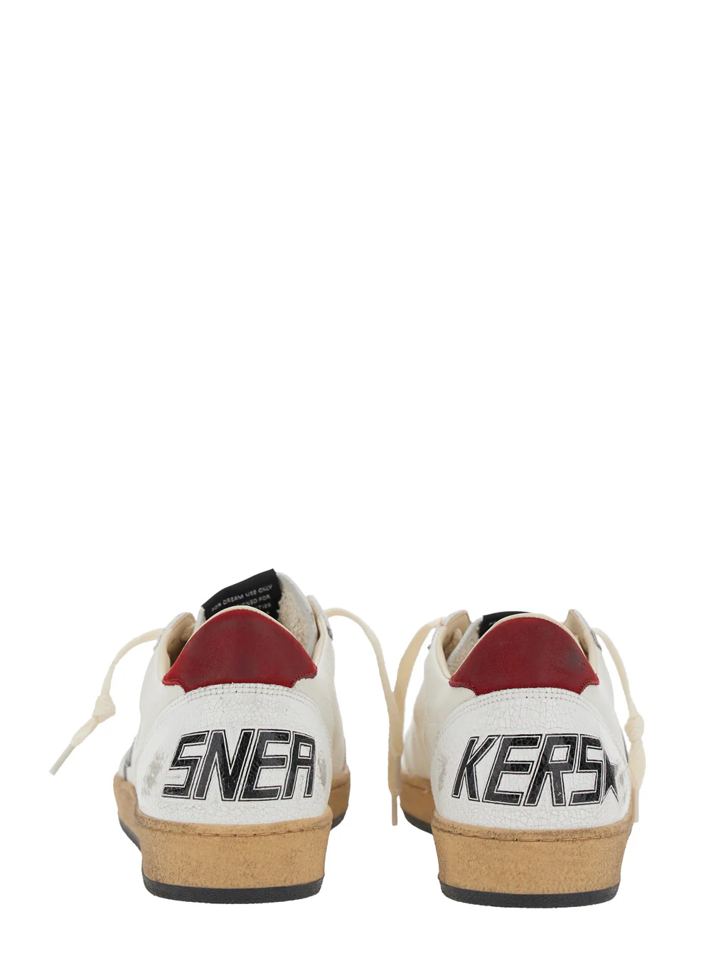 Sapatilhas Baixas White Golden Goose Ball Star para Homens em Couro e Camurça