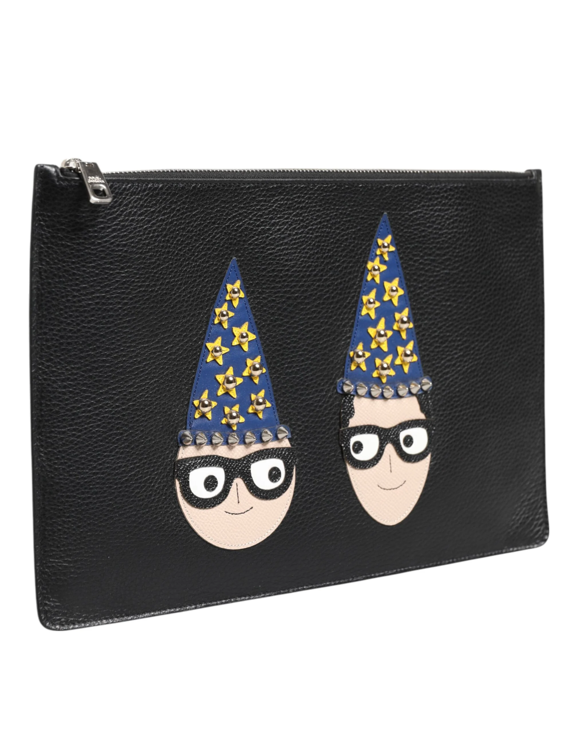 Dolce & Gabbana Bolsa de Couro Preto #dgfamily com Detalhes em Couro Estampado para Homem