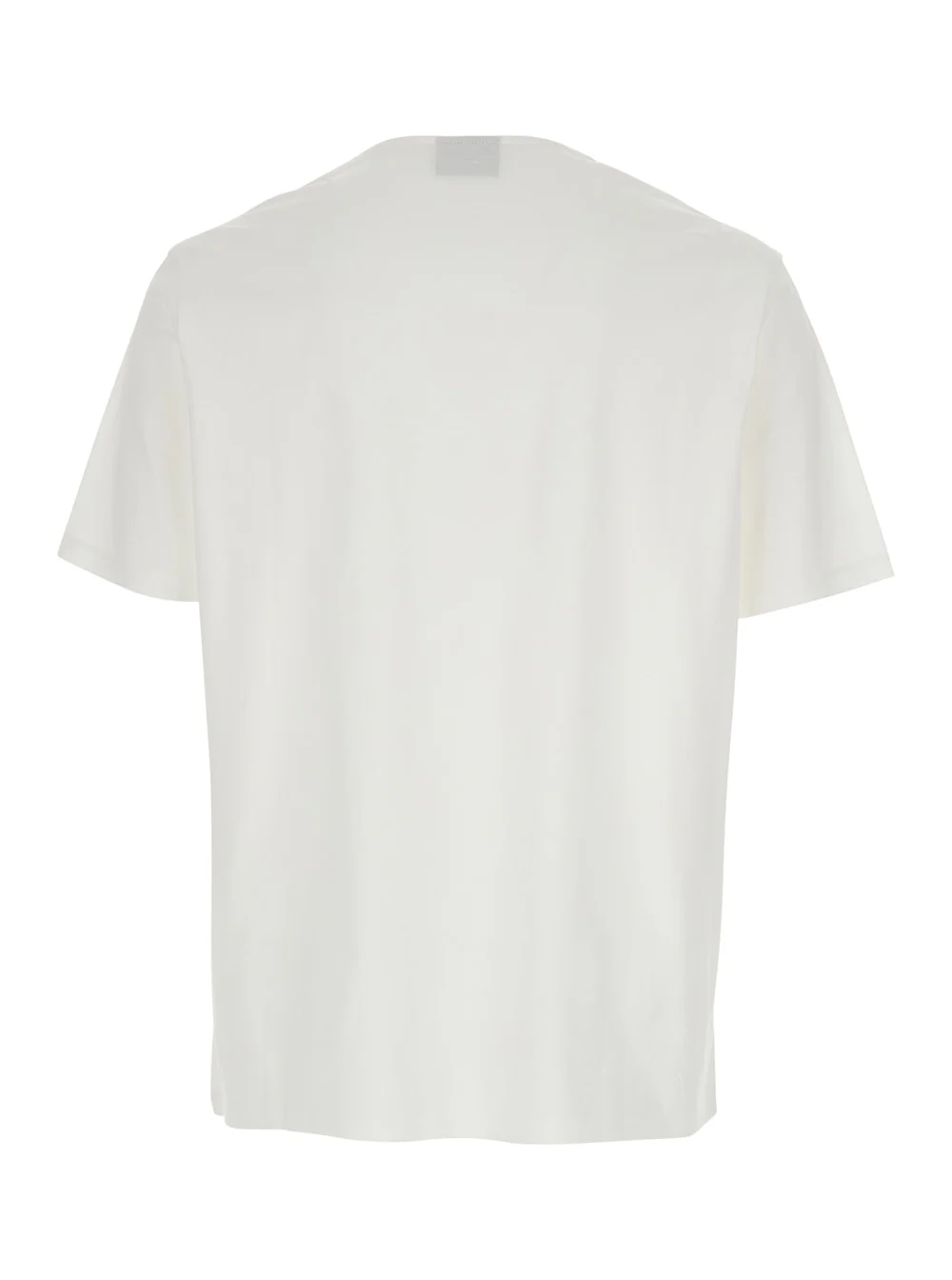 Camiseta Branca Emporio Armani com Bordado de Logotipo na Frente para Homens Camisetas de Algodão e Camisetas Polo